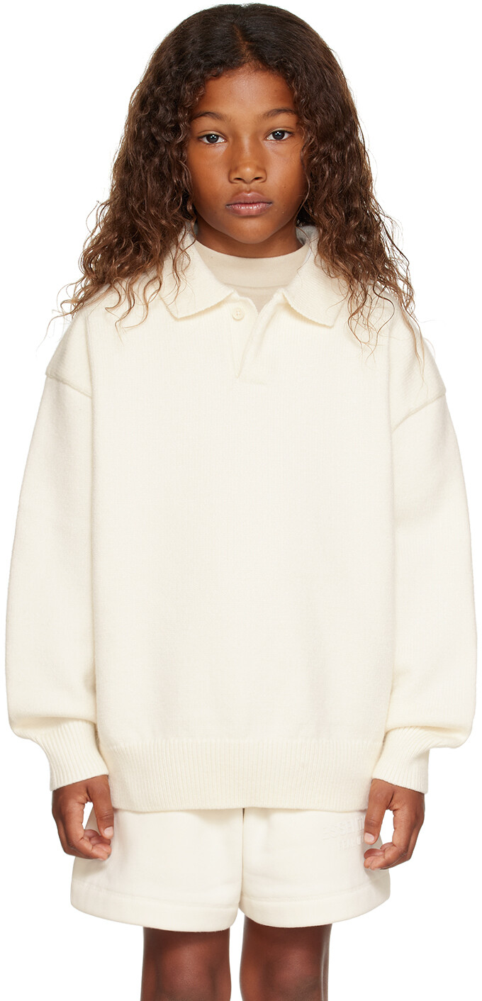 Детская рубашка-поло Off-White с длинными рукавами и нашивками Fear of God ESSENTIALS
Детская рубашка-поло Off-White с длинными рукавами и нашивками Fear of God ESSENTIALS