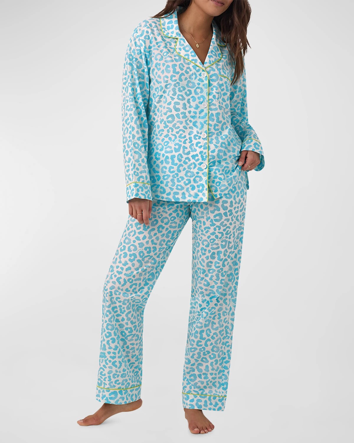 Пижамный комплект из органического хлопка с леопардовым принтом BedHead Pajamas, цвет Sea Bright Animal
Пижамный комплект из органического хлопка с леопардовым принтом BedHead Pajamas, цвет Sea Bright Animal