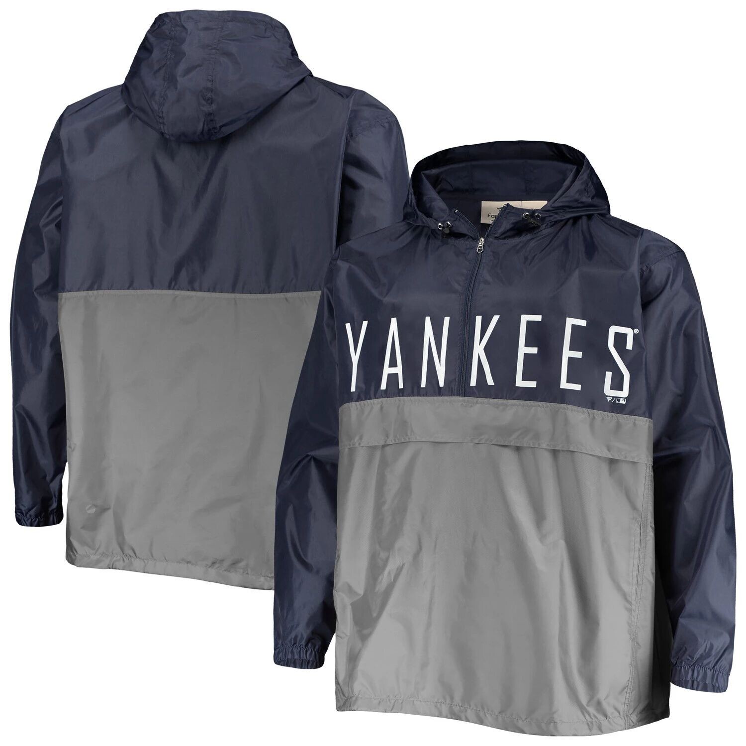 Мужская темно-синяя/серая куртка-анорак с половиной молнии New York Yankees Big & Tall
Мужская темно-синяя/серая куртка-анорак с половиной молнии New York Yankees Big & Tall