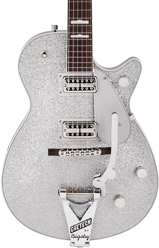 Электрогитара Gretsch G6129T-89VS Vintage Select ‘89 Sparkle Jet w/Bigsby Silver Sparkle
Электрогитара Gretsch G6129T-89VS Vintage Select ‘89 Sparkle Jet w/Bigsby Silver Sparkle