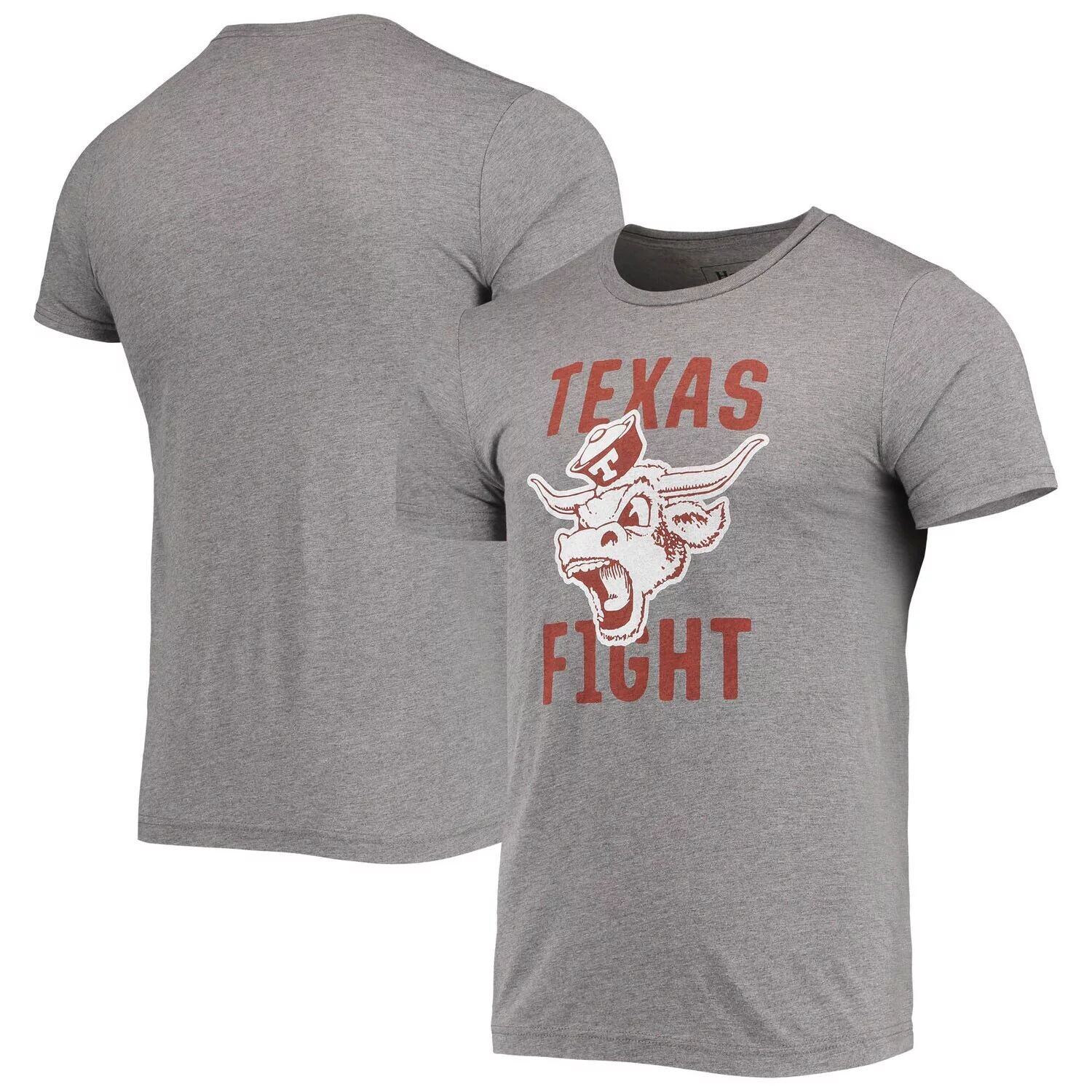 Мужская футболка Homefield Heathered Grey Texas Longhorns Vintage Texas Fight Bevo Tri-Blend
Мужская футболка Homefield Heathered Grey Texas Longhorns Vintage Texas Fight Bevo Tri-Blend