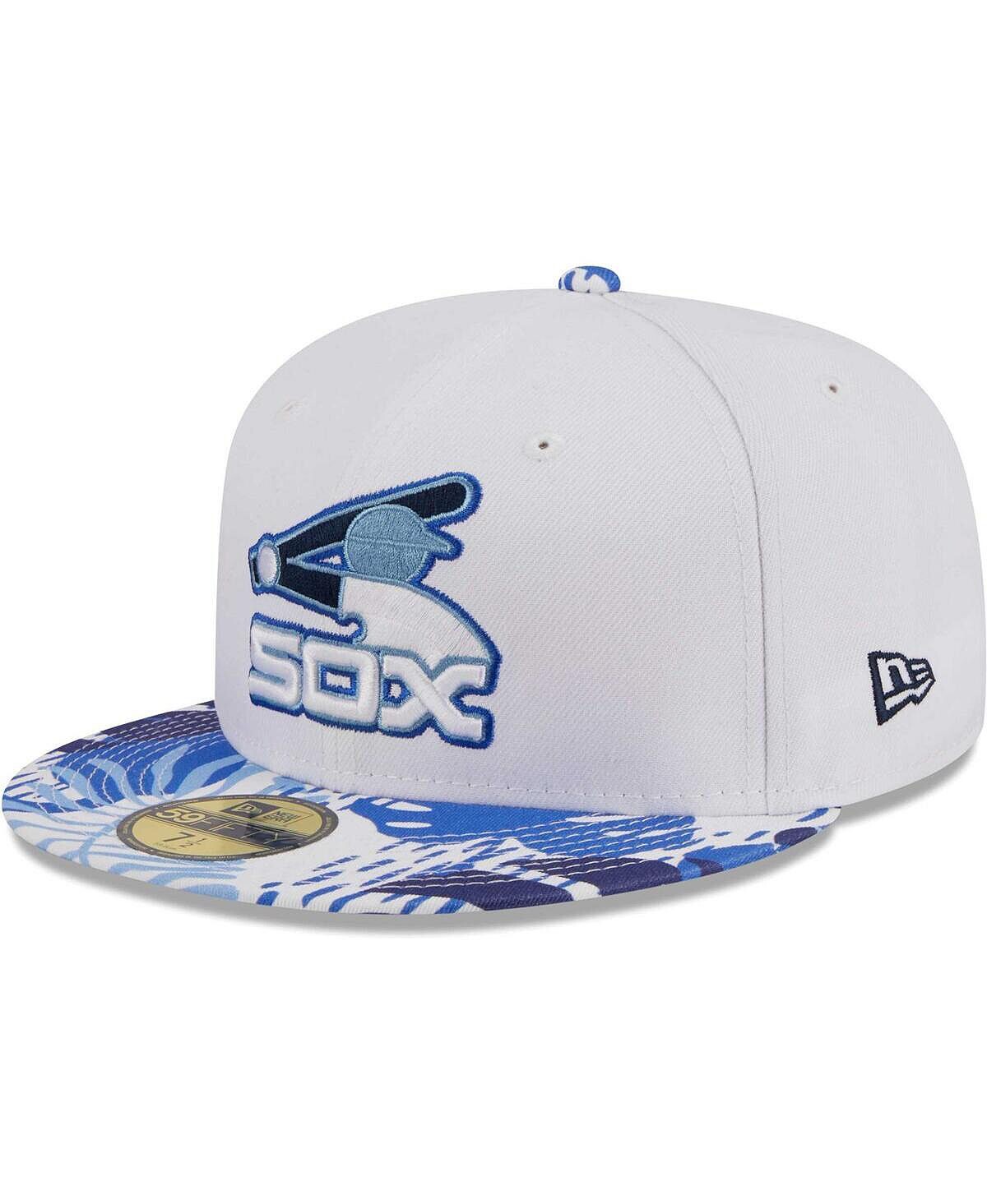 Мужская белая, синяя приталенная шляпа Chicago White Sox Flamingo 59FIFTY New Era
Мужская белая, синяя приталенная шляпа Chicago White Sox Flamingo 59FIFTY New Era