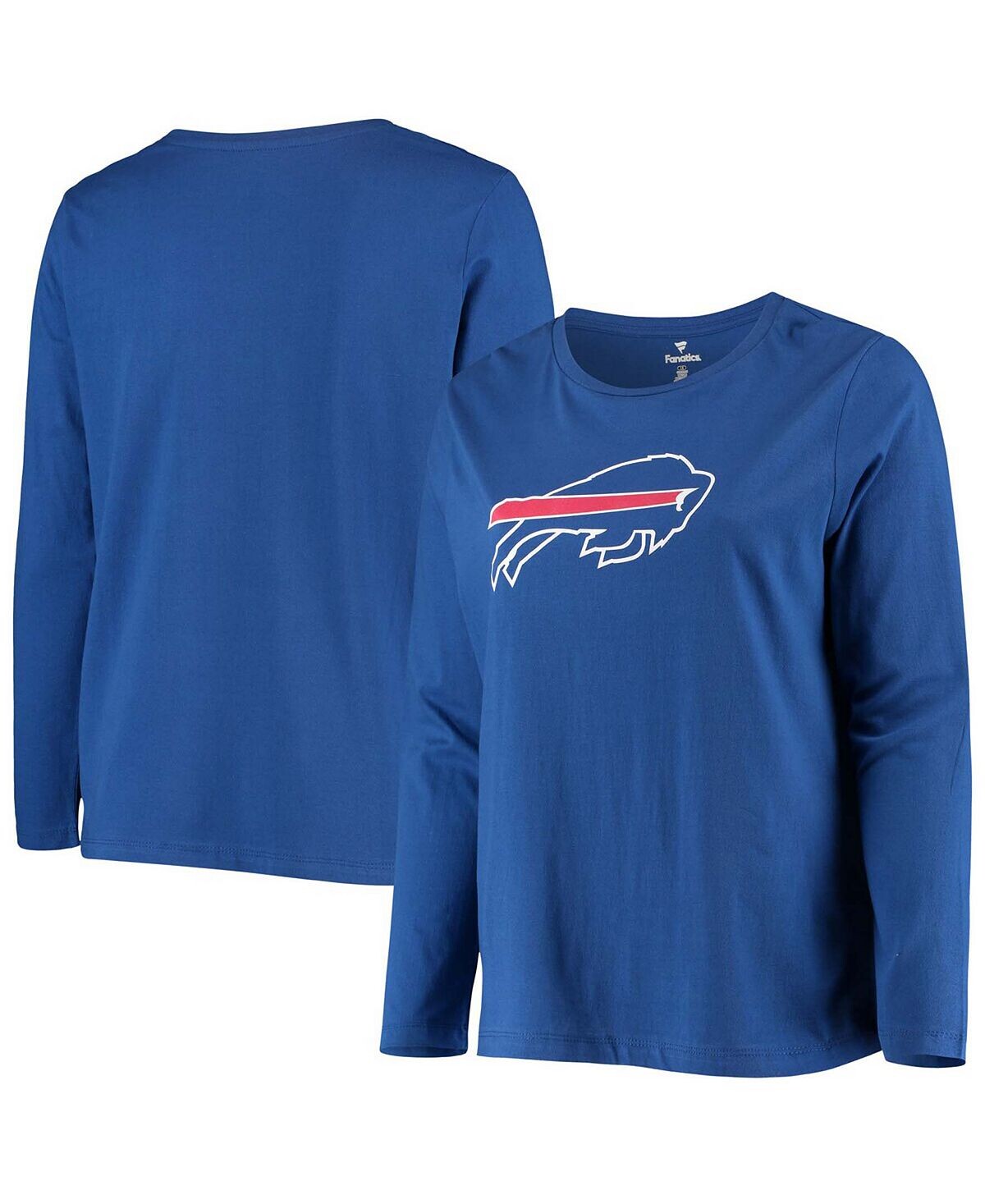 Женская футболка больших размеров с длинным рукавом и логотипом Royal Buffalo Bills Primary Fanatics, синий
Женская футболка больших размеров с длинным рукавом и логотипом Royal Buffalo Bills Primary Fanatics, синий