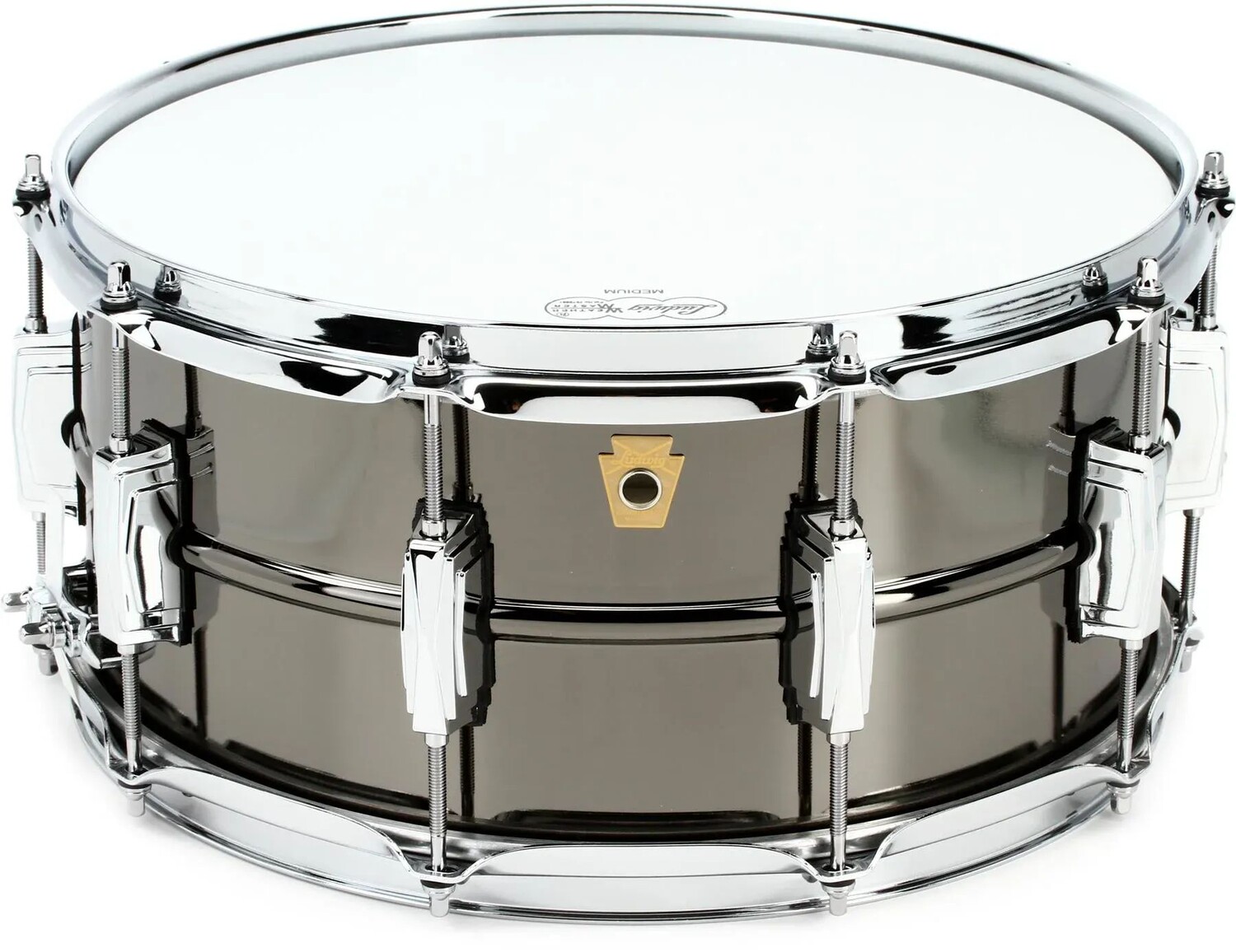 Малый барабан Ludwig Black Beauty 6,5 x 14 дюймов — черный никель с ушками Imperial
Малый барабан Ludwig Black Beauty 6,5 x 14 дюймов — черный никель с ушками Imperial