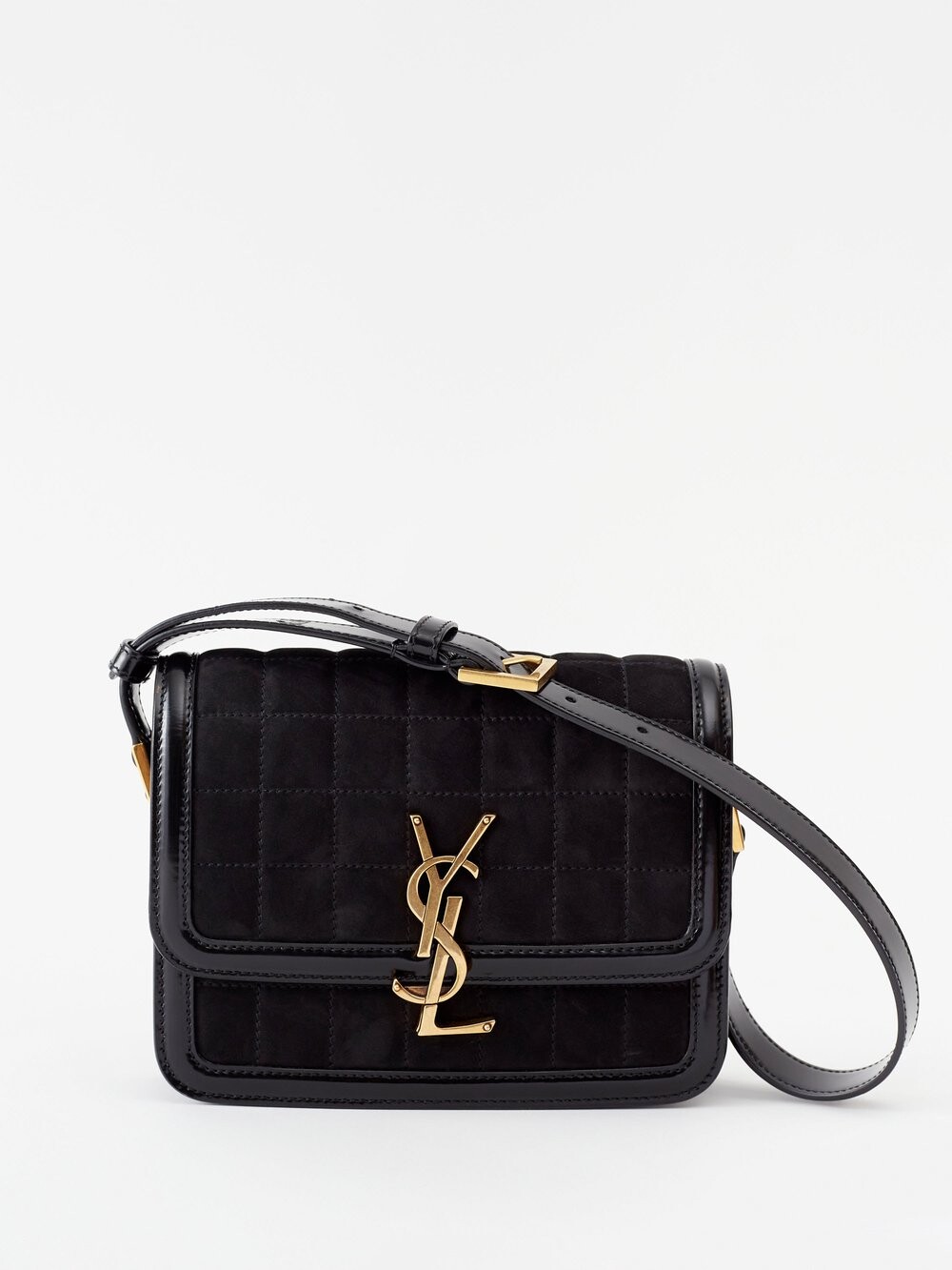 Стеганая замшевая сумка на плечо solferino ysl с металлической пластинкой Saint Laurent, черный
Стеганая замшевая сумка на плечо solferino ysl с металлической пластинкой Saint Laurent, черный