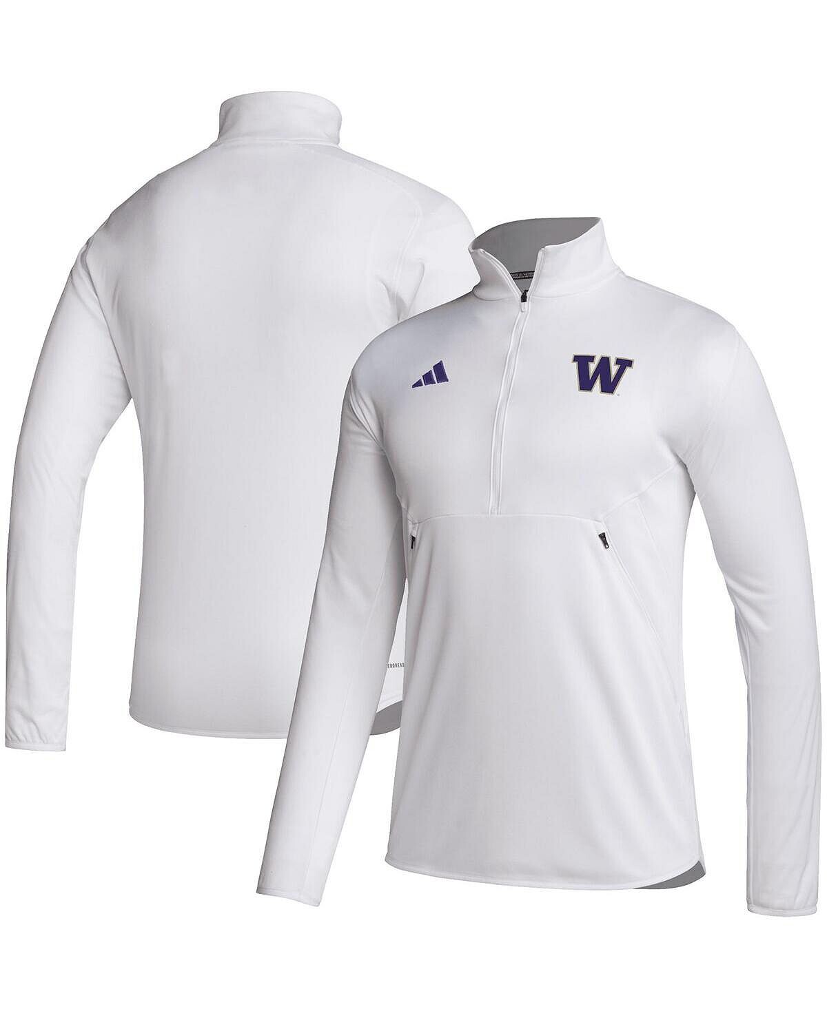 Мужская белая футболка Washington Huskies 2023 с застежкой-молнией Sideline AEROREADY adidas
Мужская белая футболка Washington Huskies 2023 с застежкой-молнией Sideline AEROREADY adidas
