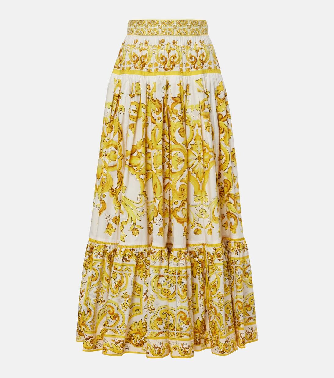 Юбка макси из хлопкового поплина майолика Dolce&Gabbana, цвет mix maiolica giallo
Юбка макси из хлопкового поплина майолика Dolce&Gabbana, цвет mix maiolica giallo