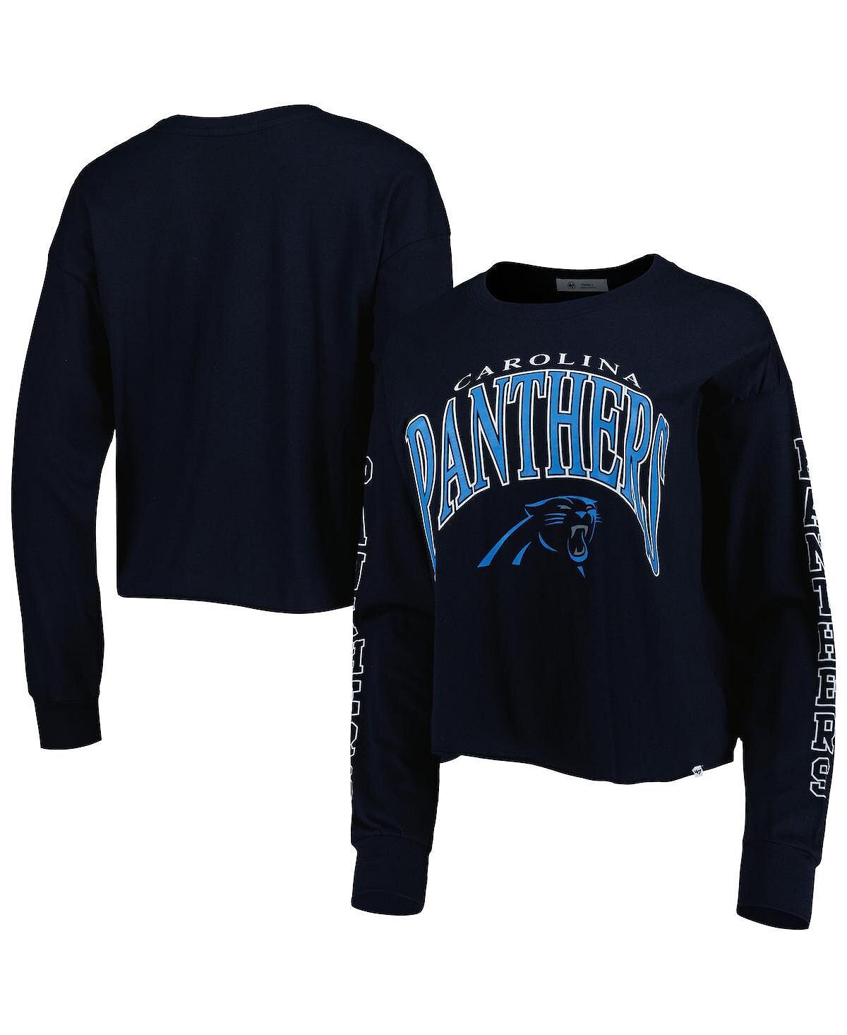 Женская укороченная футболка с длинным рукавом Black Carolina Panthers Skyler Parkway '47 Brand, черный
Женская укороченная футболка с длинным рукавом Black Carolina Panthers Skyler Parkway '47 Brand, черный