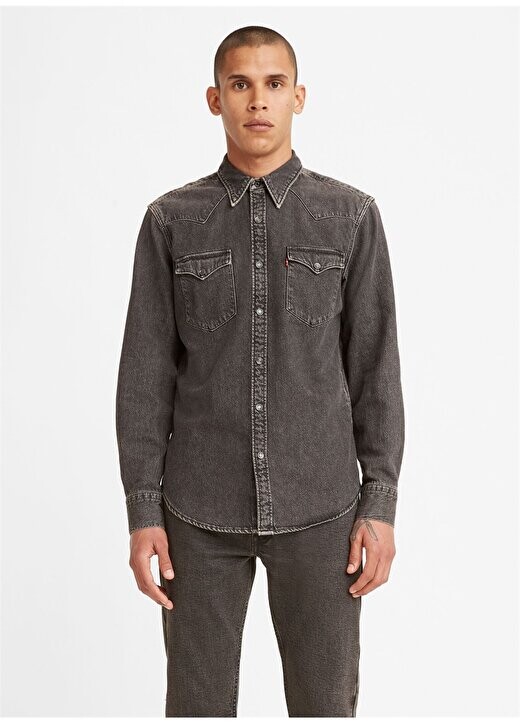 Черная мужская рубашка из обычного денима BARSTOW WESTERN STANDARD BLACK WASH Levis, черный
Черная мужская рубашка из обычного денима BARSTOW WESTERN STANDARD BLACK WASH Levis, черный