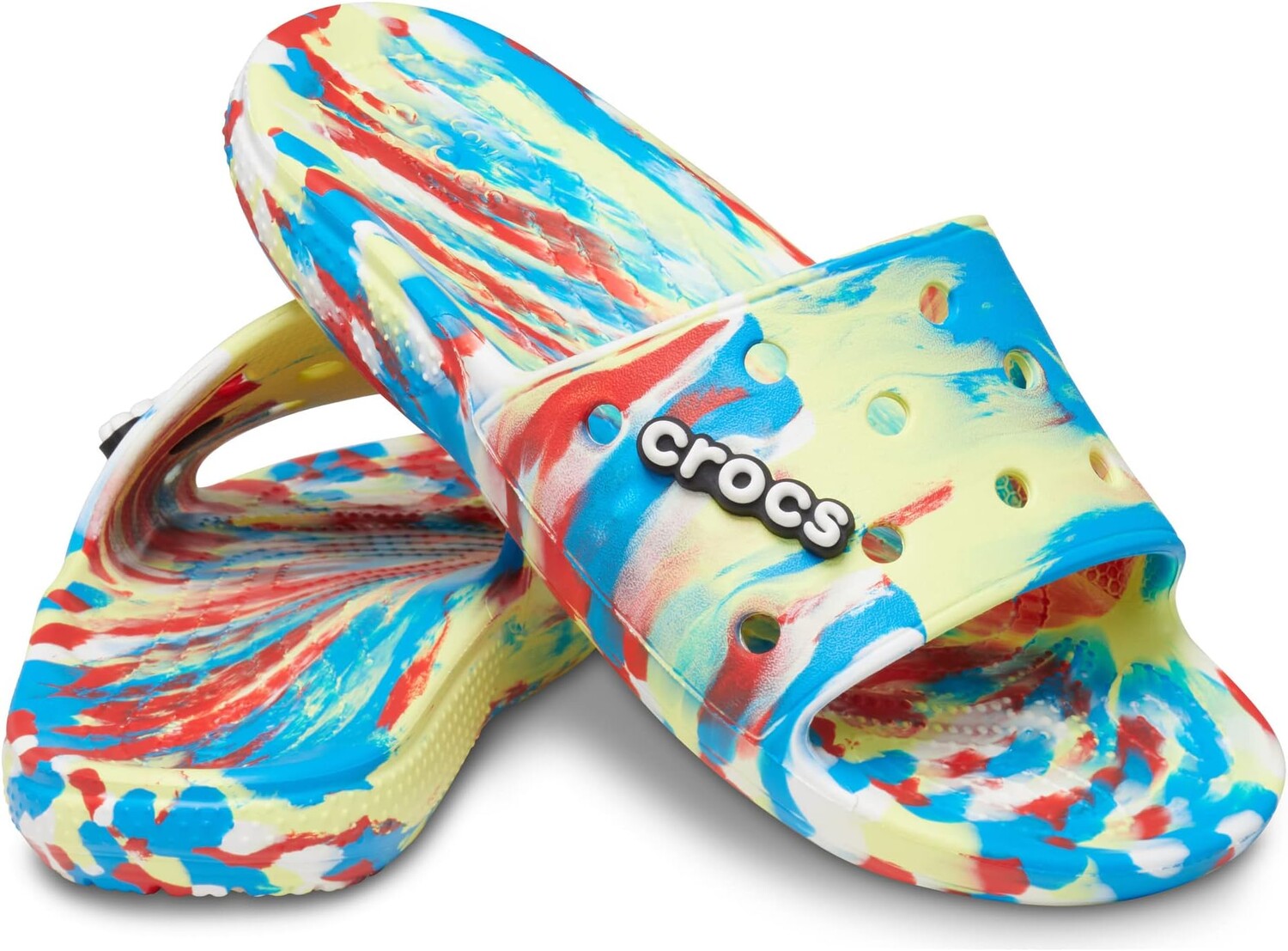 Сандалии Classic Slide - Tie-Dye Graphics Crocs, цвет Sulphur/Multi Marbled Tie-Dye
Сандалии Classic Slide - Tie-Dye Graphics Crocs, цвет Sulphur/Multi Marbled Tie-Dye