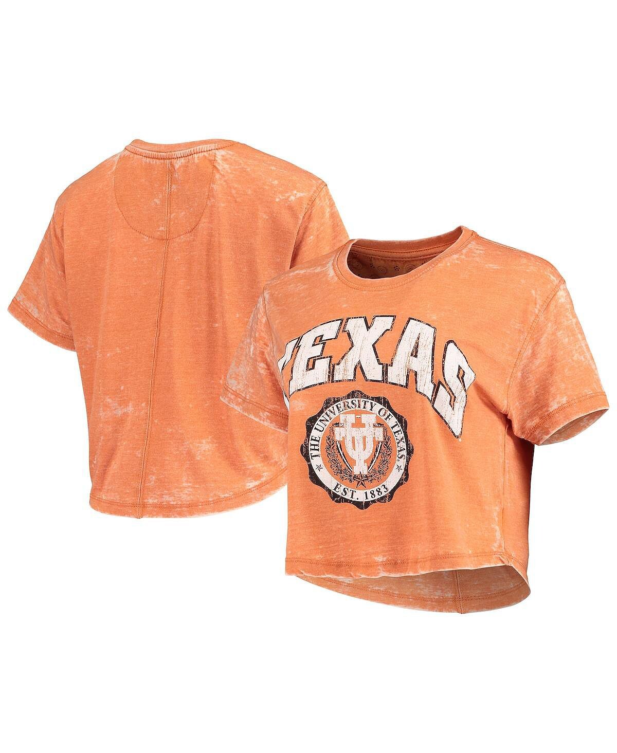 Женская укороченная футболка в винтажном стиле Texas Longhorns Texas Longhorns Edith Burnout Pressbox
Женская укороченная футболка в винтажном стиле Texas Longhorns Texas Longhorns Edith Burnout Pressbox