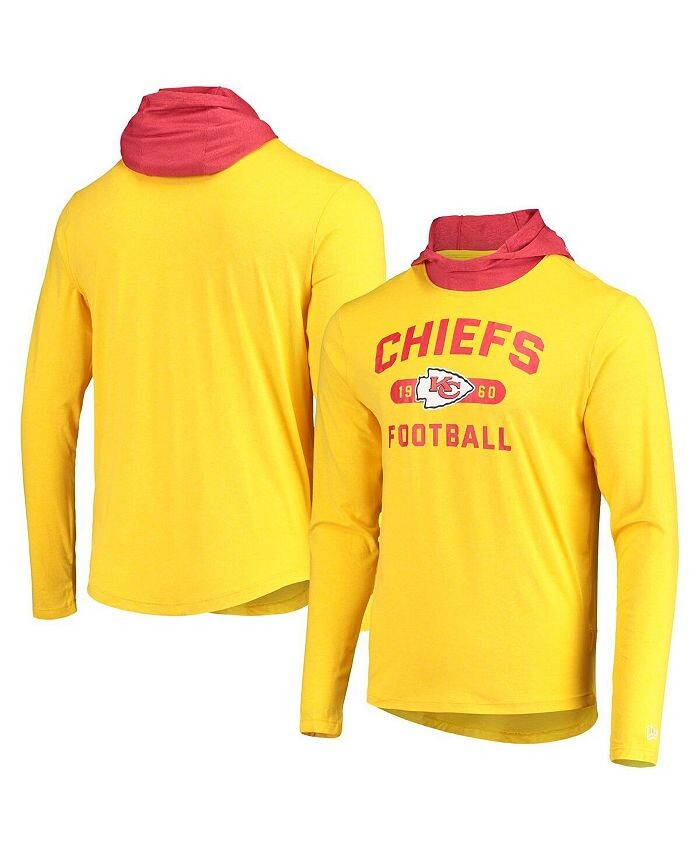 Мужская золотисто-красная футболка с длинным рукавом и худи Kansas City Chiefs Active Block New Era, золото
Мужская золотисто-красная футболка с длинным рукавом и худи Kansas City Chiefs Active Block New Era, золото