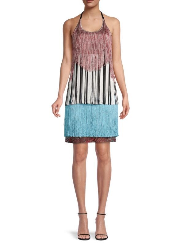 Многоуровневое платье прямого кроя с оборками и бретельками Missoni Black multicolor
Многоуровневое платье прямого кроя с оборками и бретельками Missoni Black multicolor