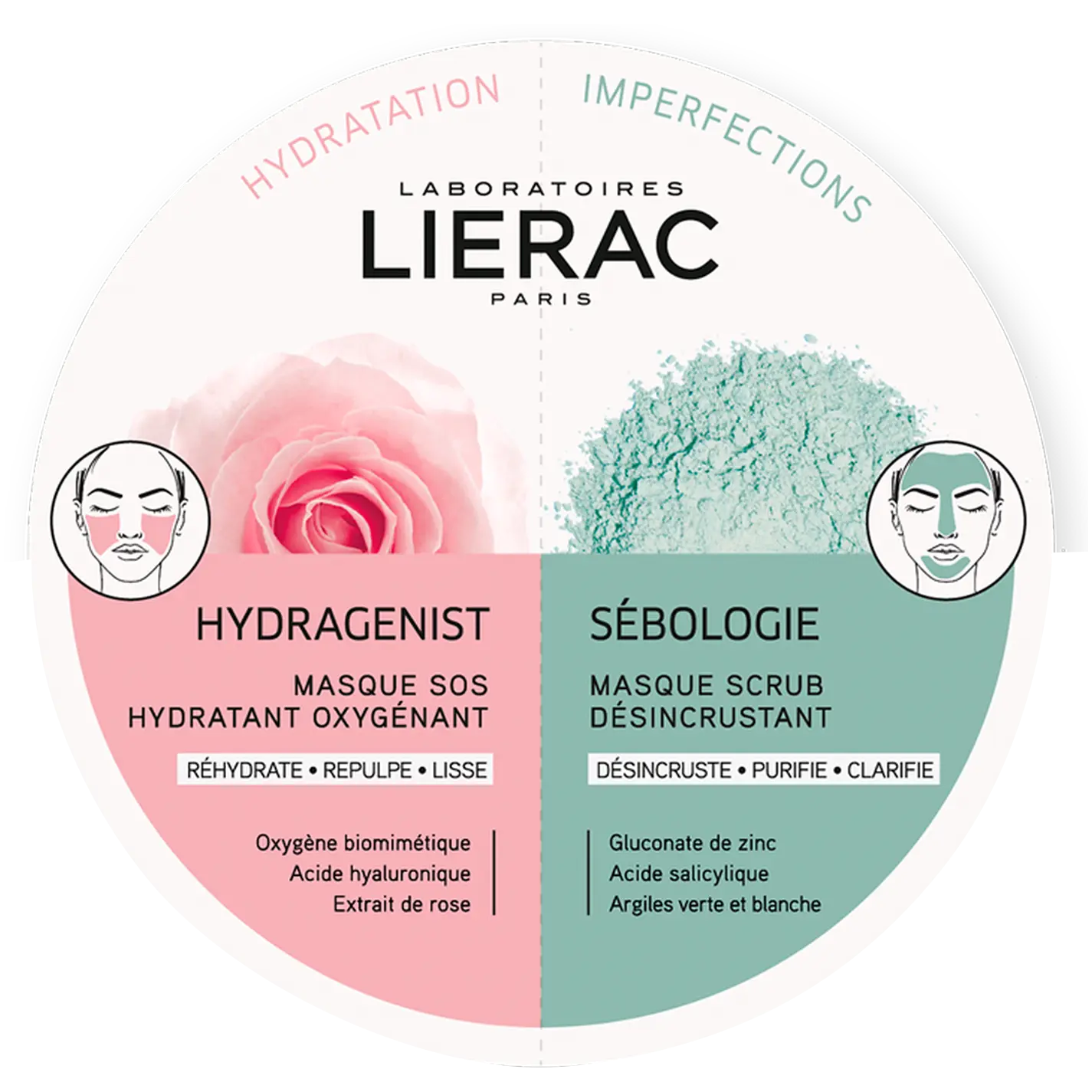 Lierac Hydra+Sebology увлажняющая и себорегулирующая маска для лица, 2х6 мл/1 упаковка
Lierac Hydra+Sebology увлажняющая и себорегулирующая маска для лица, 2х6 мл/1 упаковка
