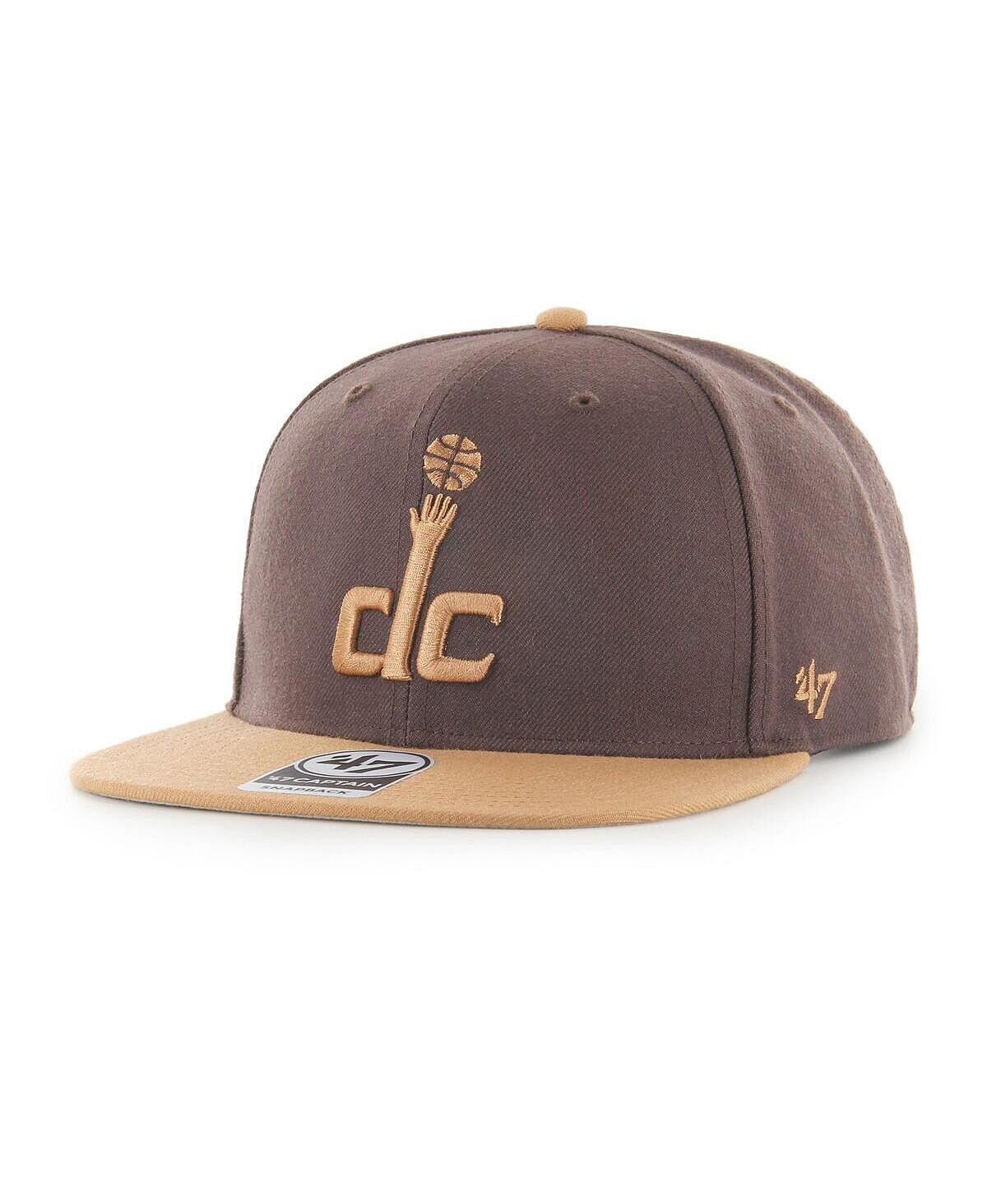 Мужская коричневая двухцветная кепка Washington Wizards No Shot Captain Snapback '47 Brand
Мужская коричневая двухцветная кепка Washington Wizards No Shot Captain Snapback '47 Brand