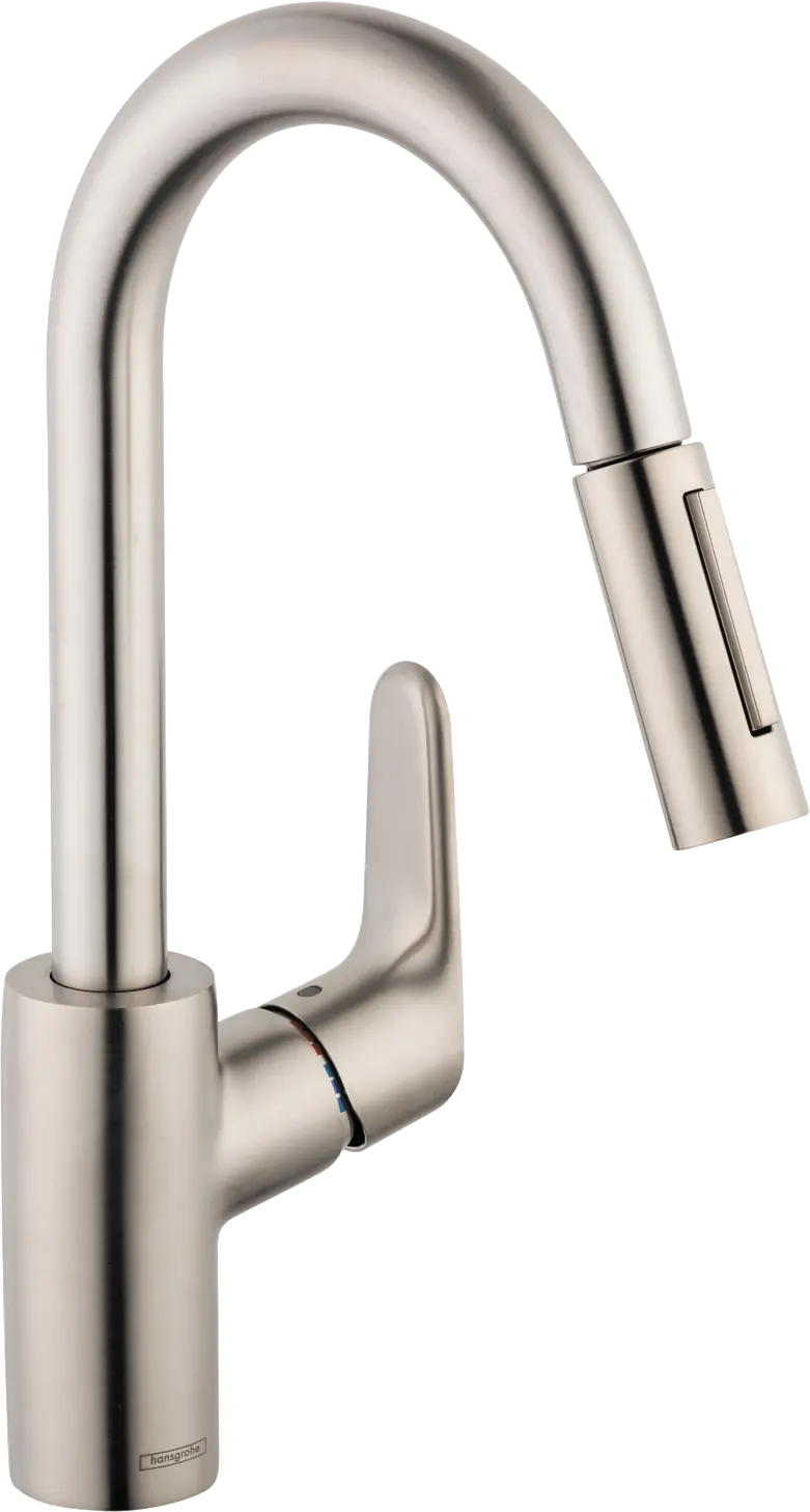 Выдвижной смеситель для кухни Hansgrohe Focus Prep с двумя распылителями, steel optic
Выдвижной смеситель для кухни Hansgrohe Focus Prep с двумя распылителями, steel optic