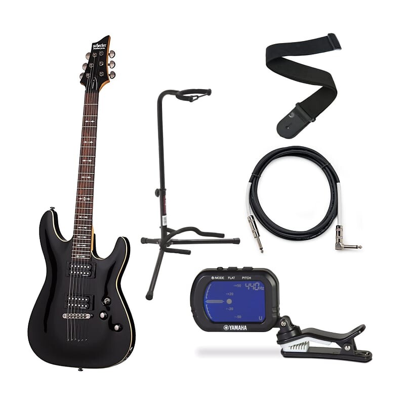 6-струнная электрогитара Schecter Omen-6 (правая, черная) в комплекте с пристегивающимся хроматическим тюнером GCT1, штативом для гитары, гитарным кабелем и гитарным ремнем
6-струнная электрогитара Schecter Omen-6 (правая, черная) в комплекте с пристегивающимся хроматическим тюнером GCT1, штативом для гитары, гитарным кабелем и гитарным ремнем