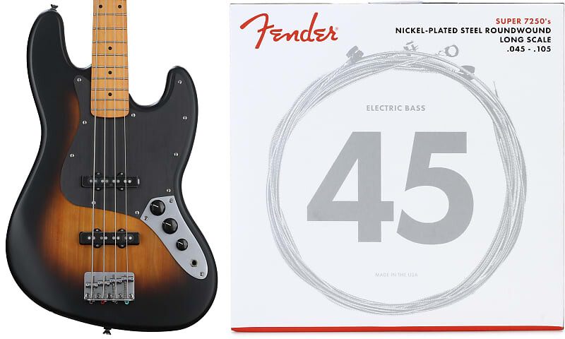 Squier 40th Anniversary Vintage Edition Jazz Bass - Satin 2-color Sunburst Bundle со струнами Fender 7250M из никелированной стали с длинной шкалой для бас-гитары - .045-.105 Medium Squier + Fender 0379541502=1 0737250406=1
Squier 40th Anniversary Vintage Edition Jazz Bass - Satin 2-color Sunburst Bundle со струнами Fender 7250M из никелированной стали с длинной шкалой для бас-гитары - .045-.105 Medium Squier + Fender 0379541502=1 0737250406=1