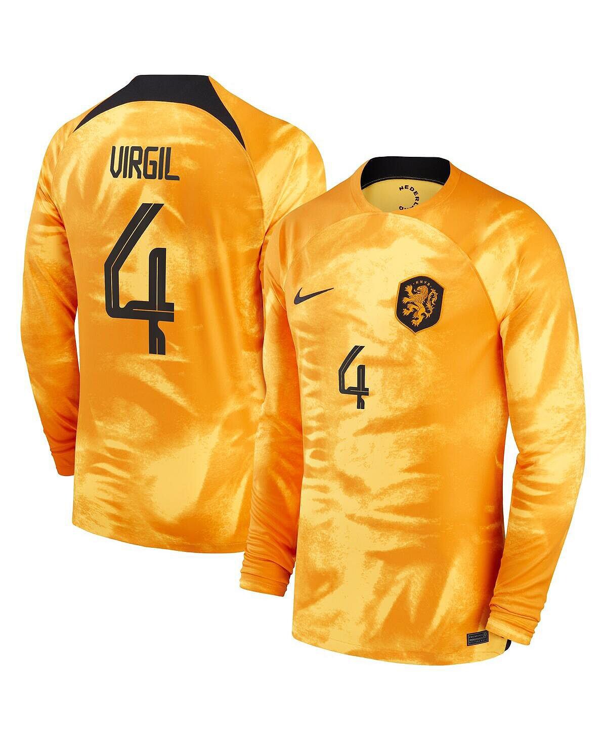 Мужская футболка virgil van dijk orange, сборная нидерландов 2022/23 home breathe stadium, копия игрока, футболка с длинным рукавом Nike
Мужская футболка virgil van dijk orange, сборная нидерландов 2022/23 home breathe stadium, копия игрока, футболка с длинным рукавом Nike