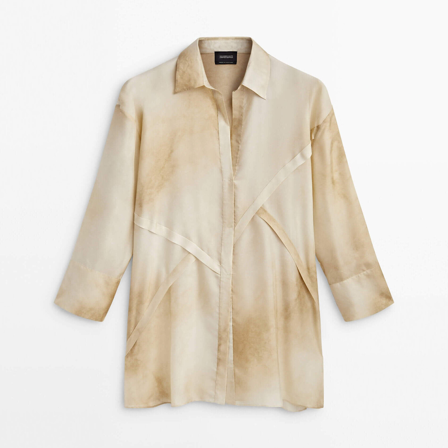 Блузка Massimo Dutti Printed Silk Oversize With Seams Limited Edition, бежевый
Блузка Massimo Dutti Printed Silk Oversize With Seams Limited Edition, бежевый