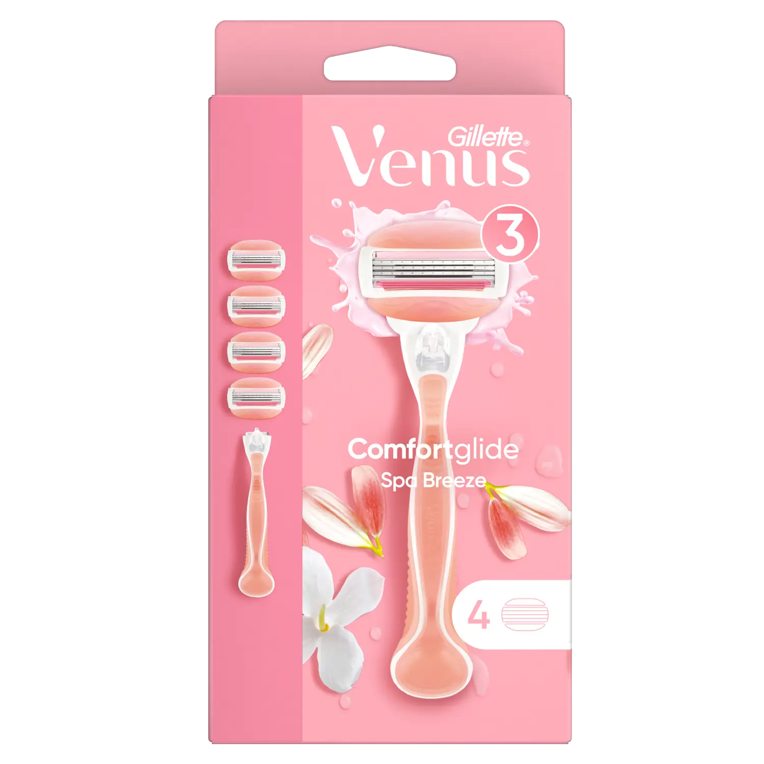 Gillette Venus ComfortGlide Spa Breeze комплект: бритва, 1 шт + картриджи, 4 шт/1 комплект
Gillette Venus ComfortGlide Spa Breeze комплект: бритва, 1 шт + картриджи, 4 шт/1 комплект