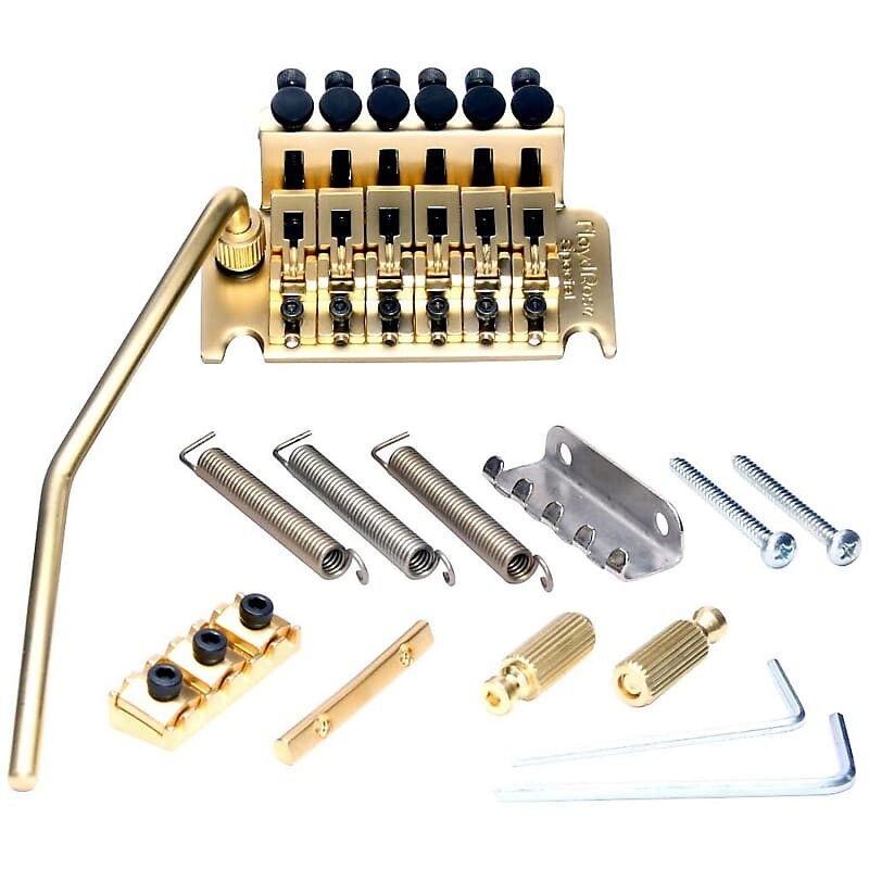 Тремоло-бридж Floyd Rose FRTS3000 Special Series со стопорной гайкой R2 — GOLD Floyd Rose FRTS3000 Special Series Tremolo Bridge System w/R2 Locking Nut - GOLD
Тремоло-бридж Floyd Rose FRTS3000 Special Series со стопорной гайкой R2 — GOLD Floyd Rose FRTS3000 Special Series Tremolo Bridge System w/R2 Locking Nut - GOLD