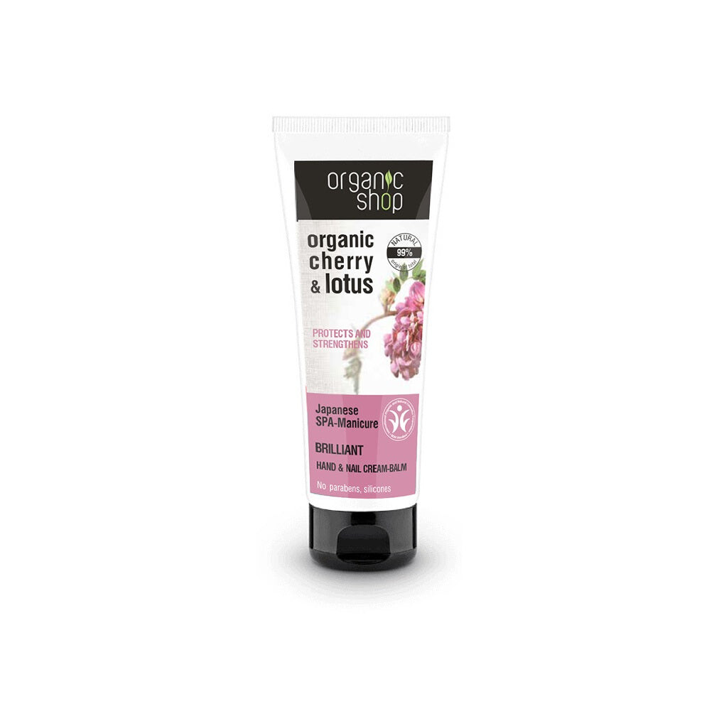 Organic Shop Японский СПА-Маникюр Блестящий Крем-Бальзам для Рук и Ногтей Вишня и Лотос укрепляющий бальзам для рук и ногтей 75мл
Organic Shop Японский СПА-Маникюр Блестящий Крем-Бальзам для Рук и Ногтей Вишня и Лотос укрепляющий бальзам для рук и ногтей 75мл