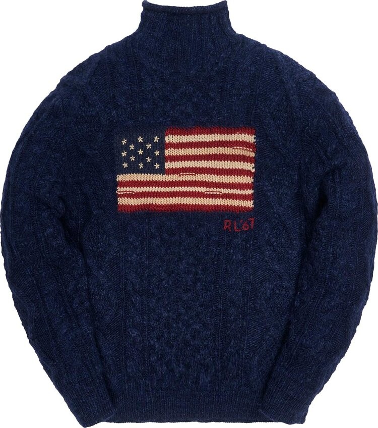 Толстовка Kith x Polo Ralph Lauren Marled Flag Roll Neck Crewneck 'Navy Melange', синий
Толстовка Kith x Polo Ralph Lauren Marled Flag Roll Neck Crewneck 'Navy Melange', синий