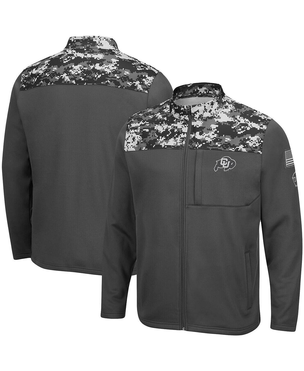 Мужская темно-серая куртка colorado buffaloes oht в стиле милитари appreciation digi camo с молнией во всю длину Colosseum, мульти
Мужская темно-серая куртка colorado buffaloes oht в стиле милитари appreciation digi camo с молнией во всю длину Colosseum, мульти