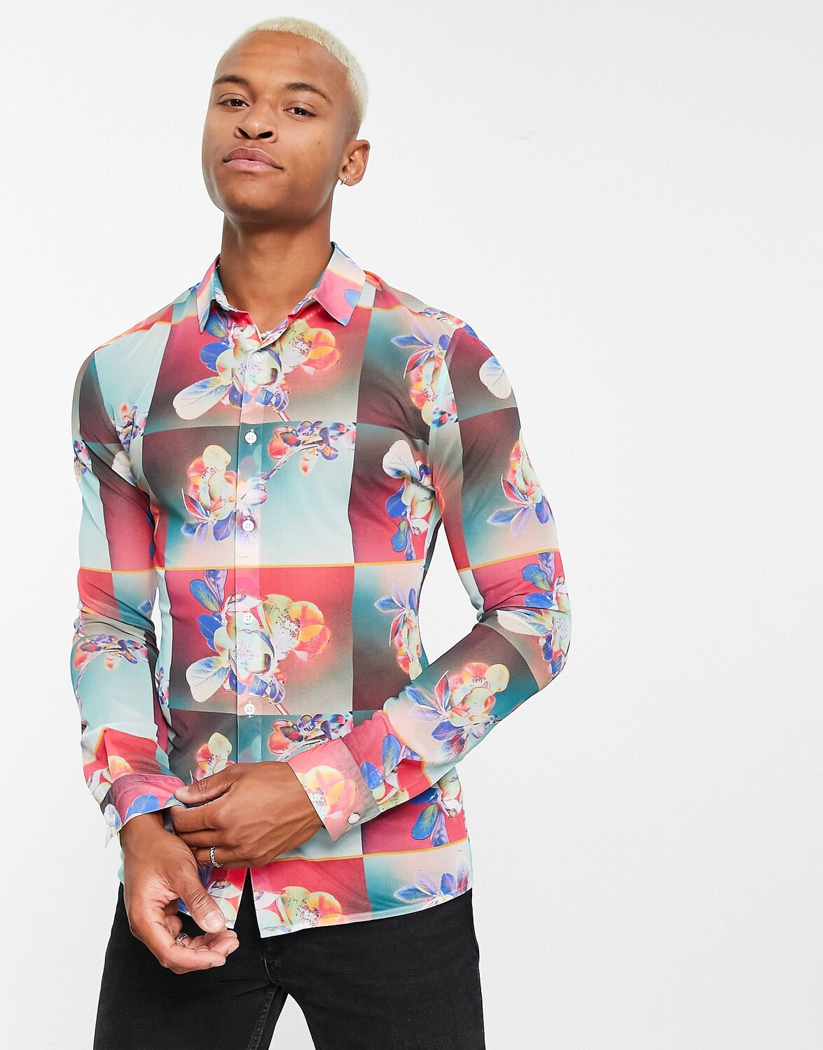 Эластичная сетчатая рубашка скинни с ярким цветочным принтом ASOS DESIGN ASOS DESIGN
Эластичная сетчатая рубашка скинни с ярким цветочным принтом ASOS DESIGN ASOS DESIGN