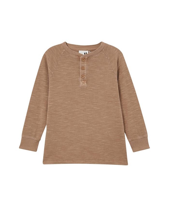 Футболка Henley с длинными рукавами Hayden для мальчиков для малышей COTTON ON, коричневый/бежевый
Футболка Henley с длинными рукавами Hayden для мальчиков для малышей COTTON ON, коричневый/бежевый