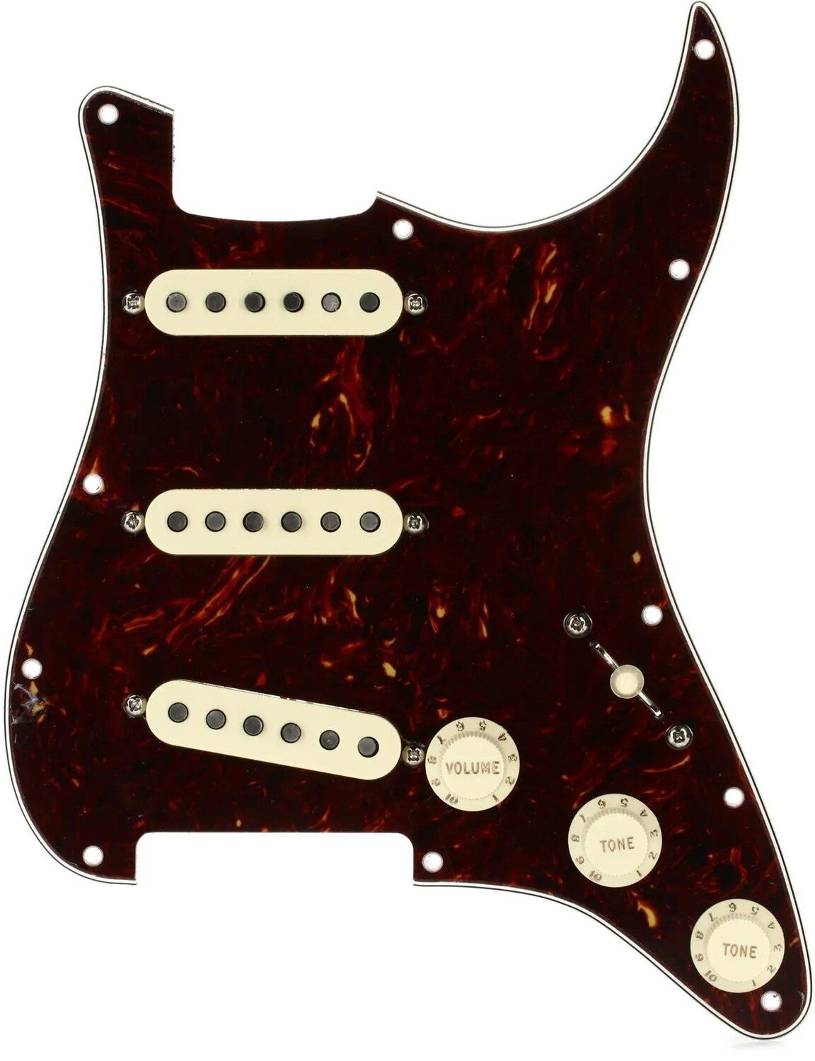 Накладка Stratocaster Fender Custom Fat '50s SSS с проводами - черепаховый панцирь
Накладка Stratocaster Fender Custom Fat '50s SSS с проводами - черепаховый панцирь