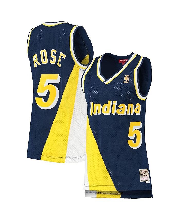 Женская темно-синяя майка Jalen Rose Indiana Pacers 1996-97 Hardwood Classics Swingman Mitchell & Ness, синий
Женская темно-синяя майка Jalen Rose Indiana Pacers 1996-97 Hardwood Classics Swingman Mitchell & Ness, синий
