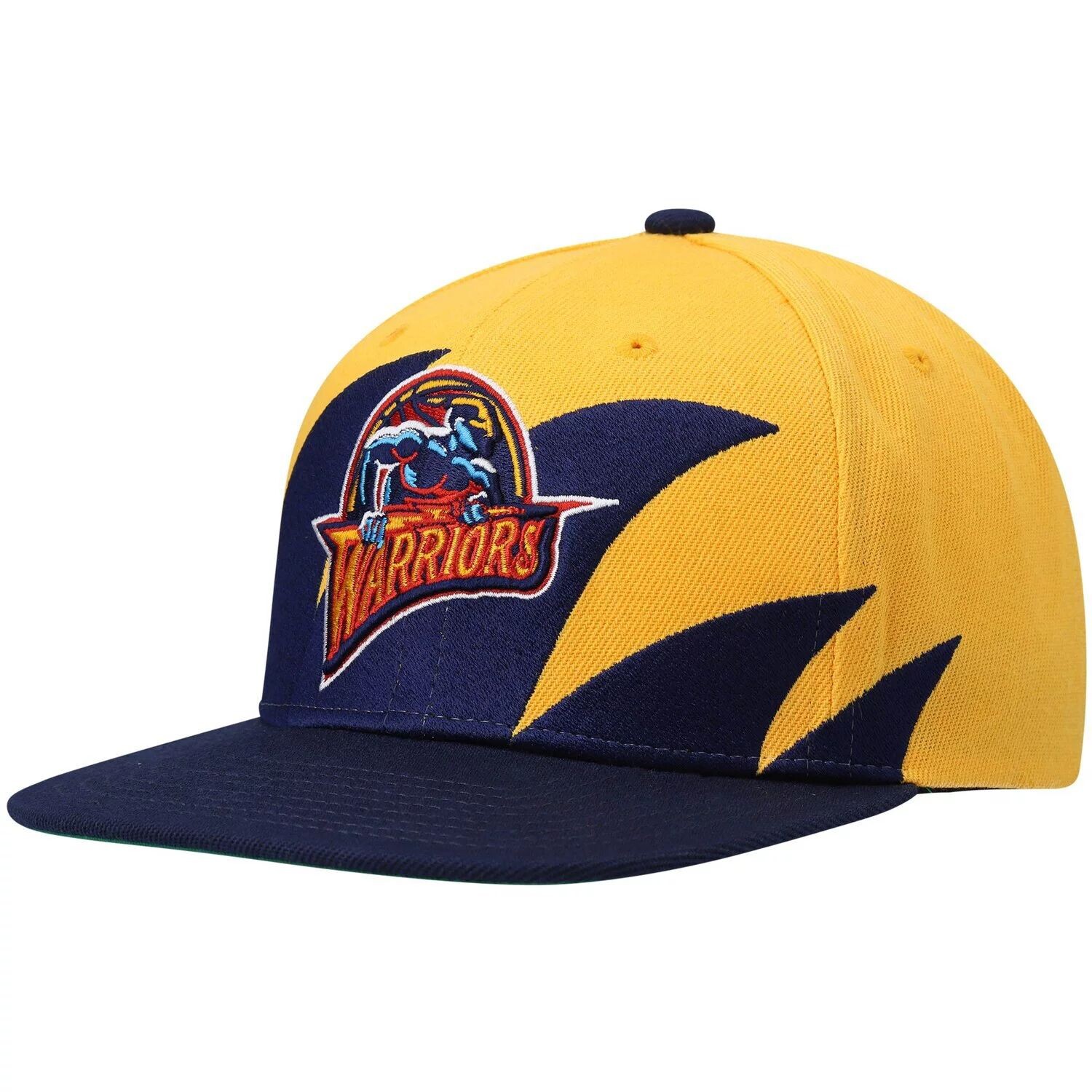Мужская кепка Mitchell & Ness желтого/темно-синего цвета Golden State Warriors Hardwood Classics Sharktooth Snapback Hat
Мужская кепка Mitchell & Ness желтого/темно-синего цвета Golden State Warriors Hardwood Classics Sharktooth Snapback Hat
