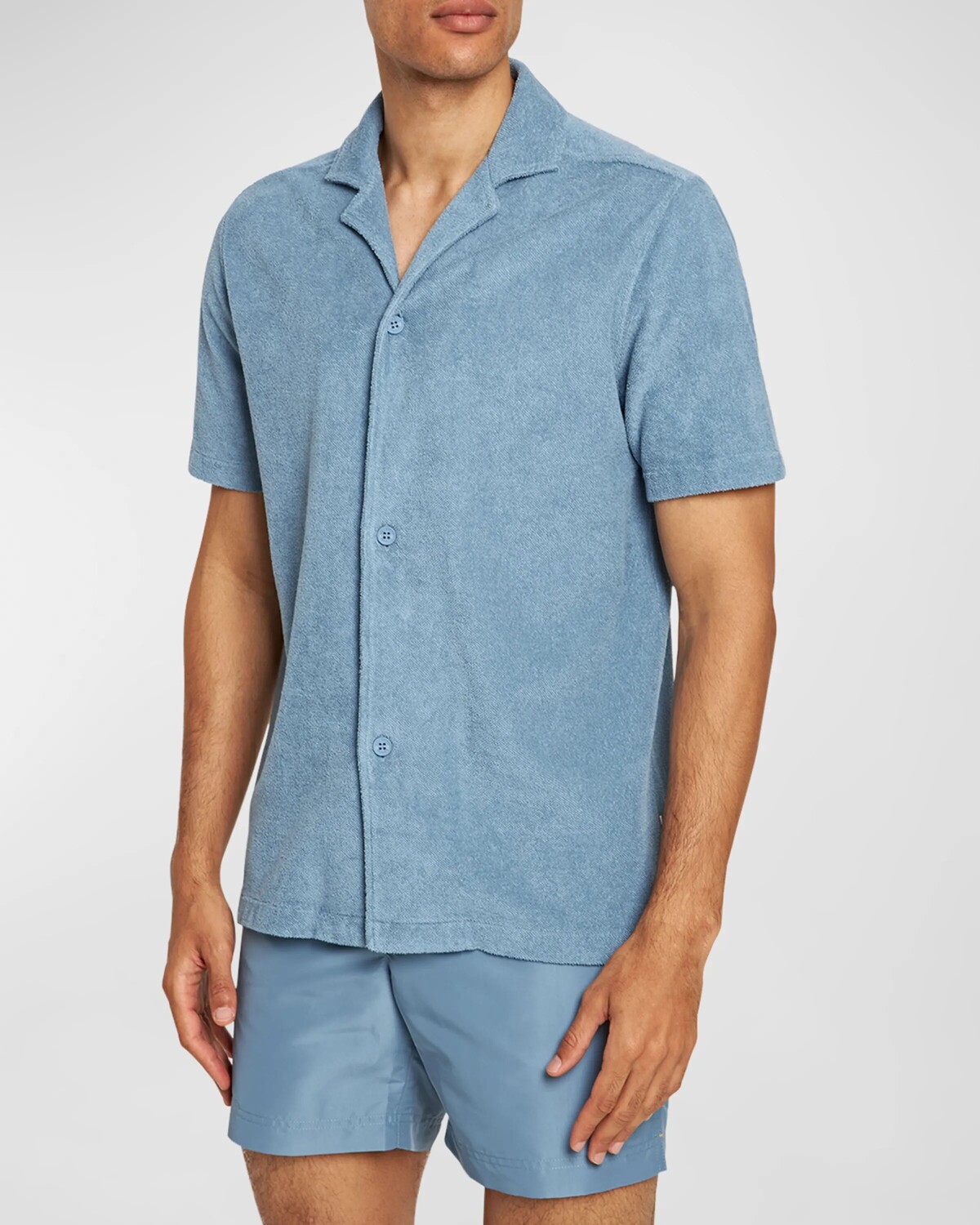 Мужская рубашка на пуговицах Howell Terry Toweling Orlebar Brown, цвет Wish Blue
Мужская рубашка на пуговицах Howell Terry Toweling Orlebar Brown, цвет Wish Blue