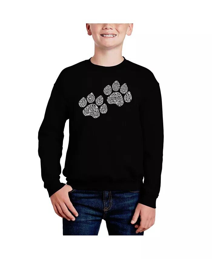 Отпечатки лап Woof — толстовка с круглым вырезом Big Boy's Word Art La Pop Art, синий
Отпечатки лап Woof — толстовка с круглым вырезом Big Boy's Word Art La Pop Art, синий