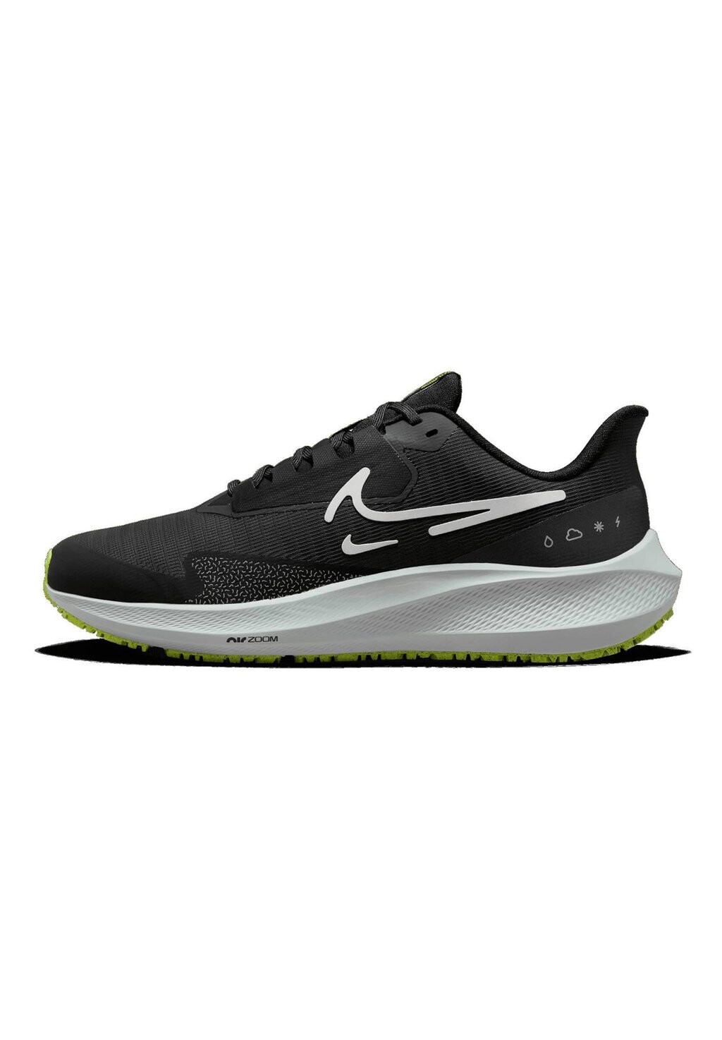 Кроссовки нейтрального цвета Air Zoom Pegasus 39 Shield Nike, цвет black/white-dk smoke grey volt grey fog mtlc silver
Кроссовки нейтрального цвета Air Zoom Pegasus 39 Shield Nike, цвет black/white-dk smoke grey volt grey fog mtlc silver