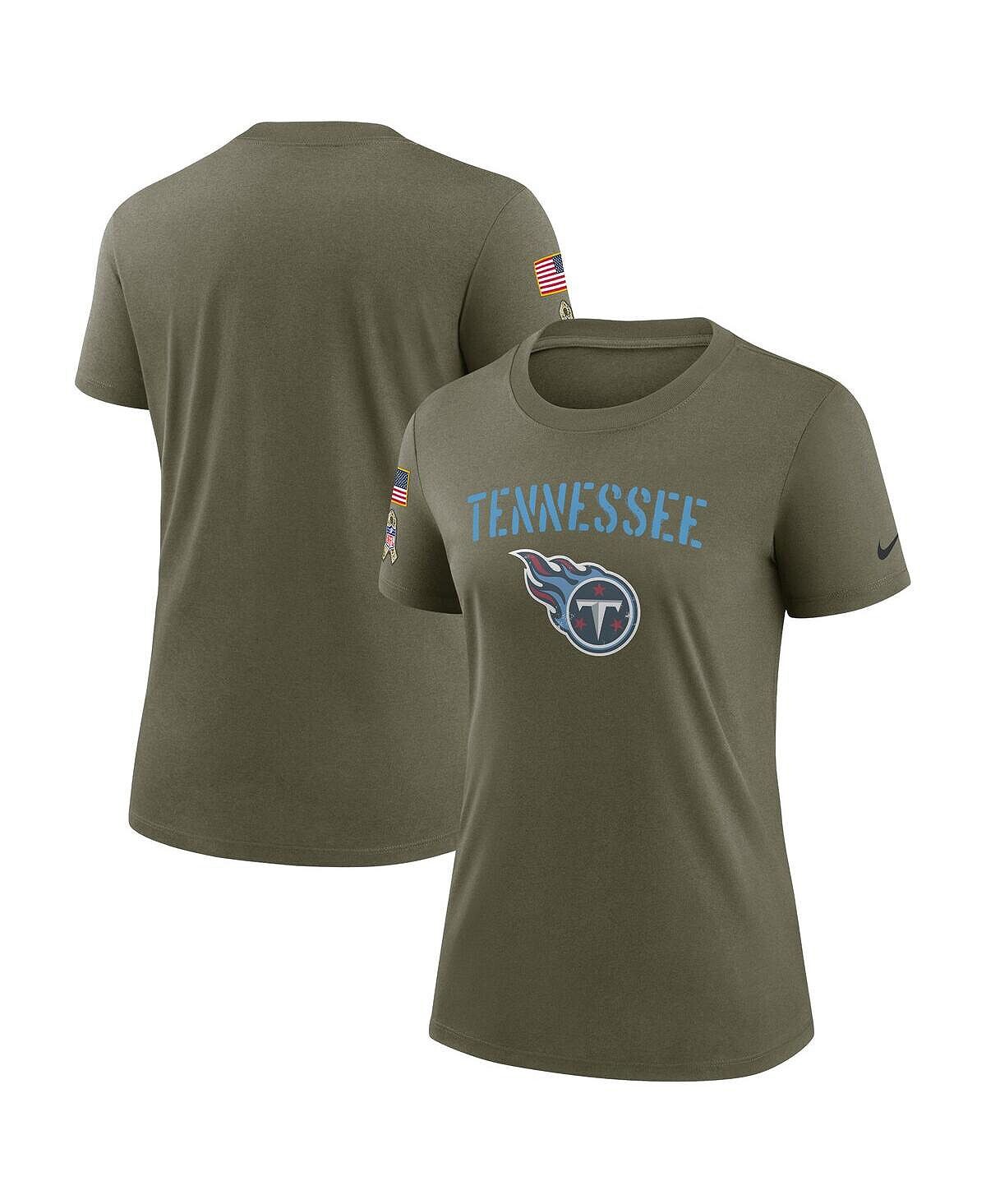 Женская оливковая футболка Tennessee Titans 2022 Salute To Service Legend Nike, Зеленый
Женская оливковая футболка Tennessee Titans 2022 Salute To Service Legend Nike, Зеленый