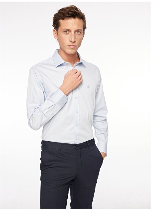 Голубая мужская рубашка Comfort Fit с классическим воротником 4B2000000013 Beymen Business, синий
Голубая мужская рубашка Comfort Fit с классическим воротником 4B2000000013 Beymen Business, синий
