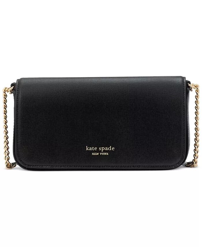 Кошелек Devin из сафьяновой кожи с цепочкой и клапаном Kate Spade New York, черный
Кошелек Devin из сафьяновой кожи с цепочкой и клапаном Kate Spade New York, черный
