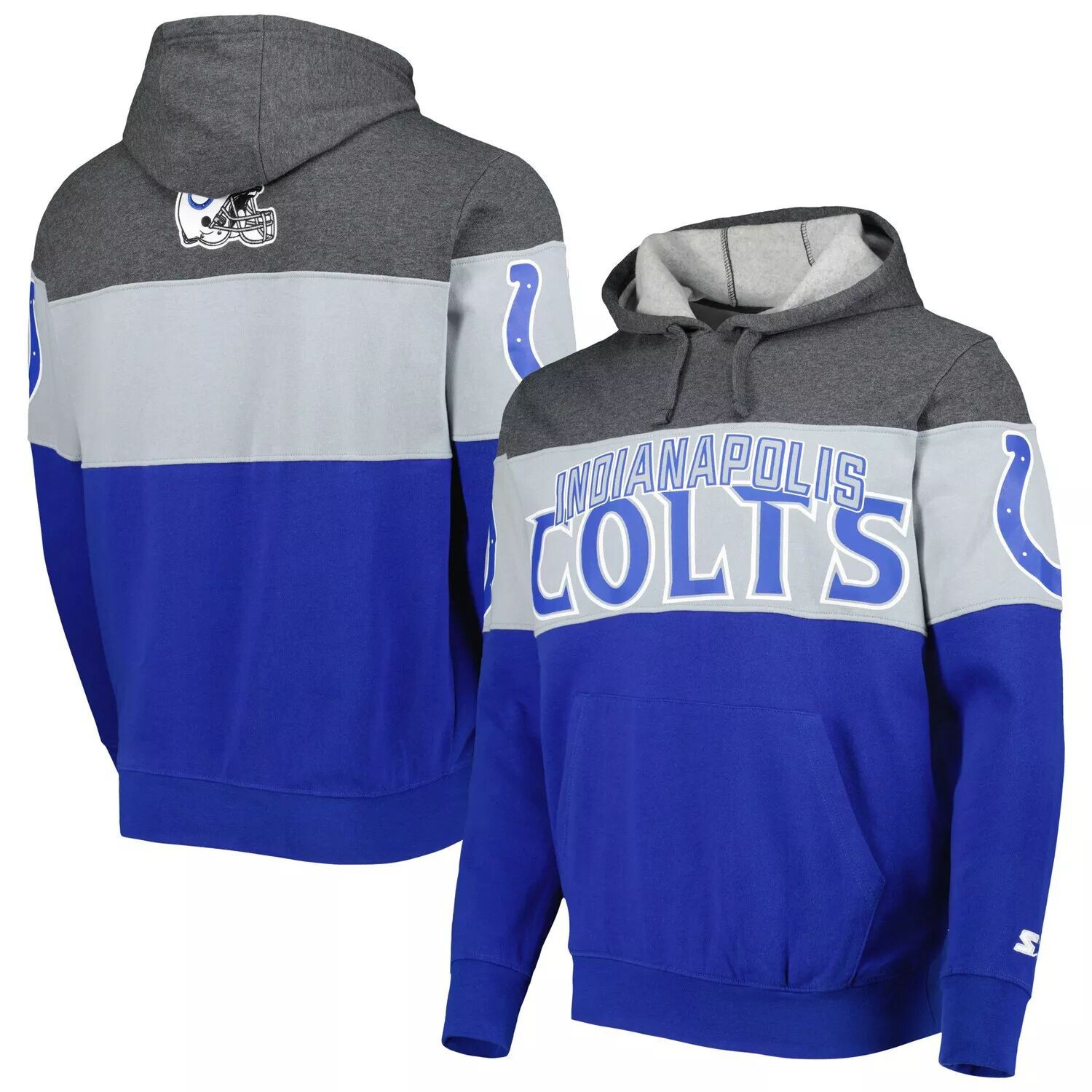 Мужской пуловер с капюшоном Royal/Heather Charcoal Indianapolis Colts Extreme Starter
Мужской пуловер с капюшоном Royal/Heather Charcoal Indianapolis Colts Extreme Starter