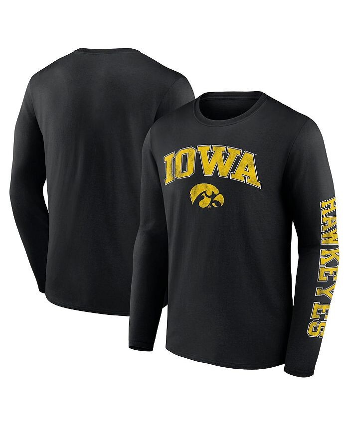 Мужская черная фирменная футболка Iowa Hawkeyes с рваной аркой и логотипом с длинным рукавом Fanatics, черный
Мужская черная фирменная футболка Iowa Hawkeyes с рваной аркой и логотипом с длинным рукавом Fanatics, черный