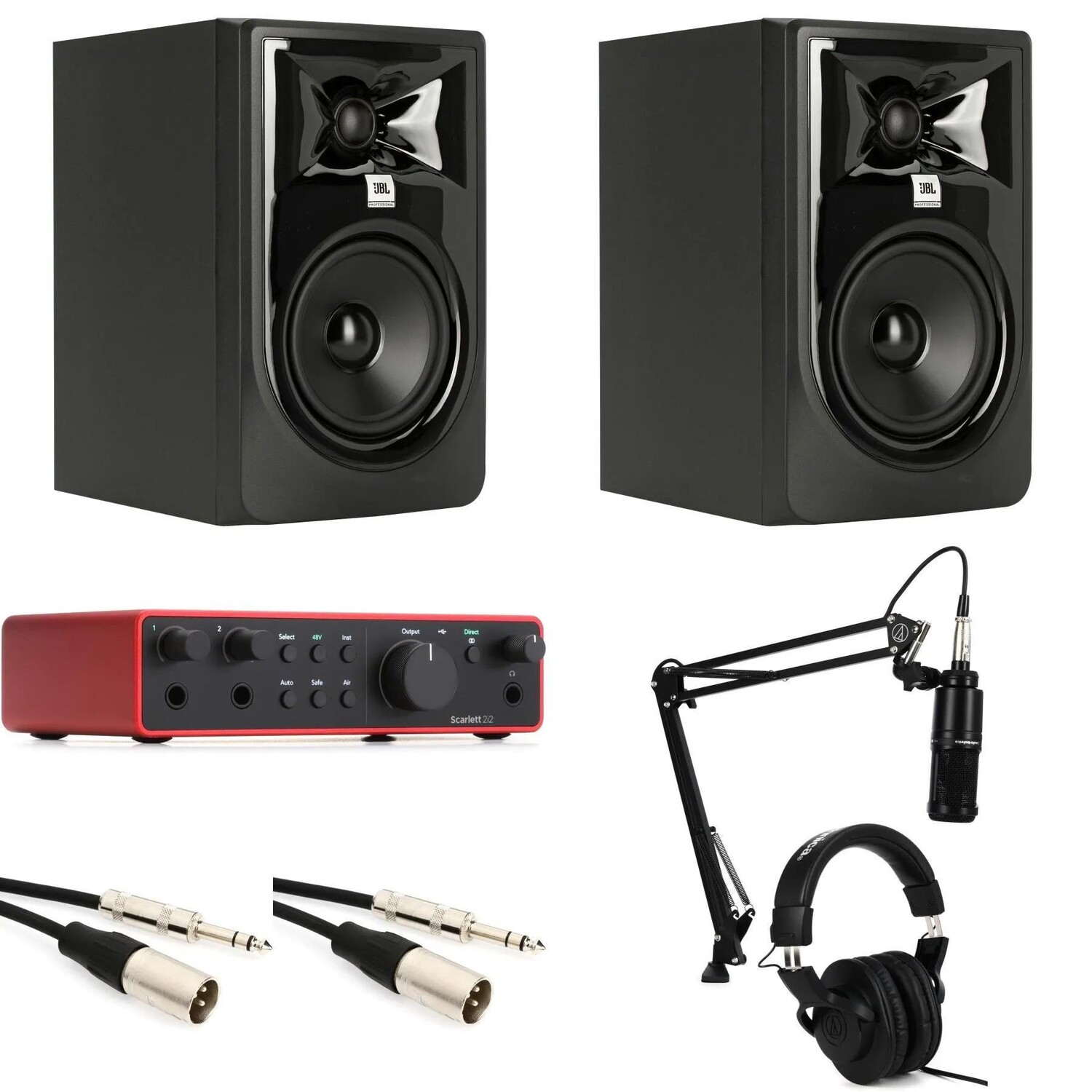 Новый USB-аудиоинтерфейс Focusrite Scarlett 2i2 4-го поколения, JBL LSR 305 и студийный комплект AT-2020
Новый USB-аудиоинтерфейс Focusrite Scarlett 2i2 4-го поколения, JBL LSR 305 и студийный комплект AT-2020