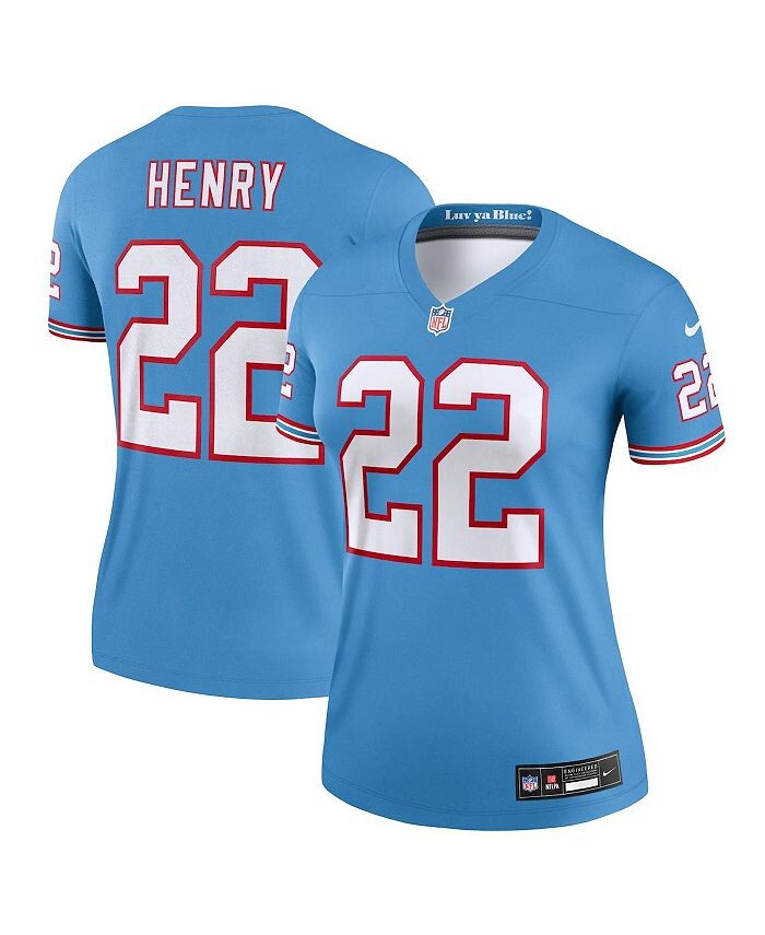 Женская голубая майка Derrick Генри Tennessee Titans Oilers Throwback Legend Nike, синий
Женская голубая майка Derrick Генри Tennessee Titans Oilers Throwback Legend Nike, синий