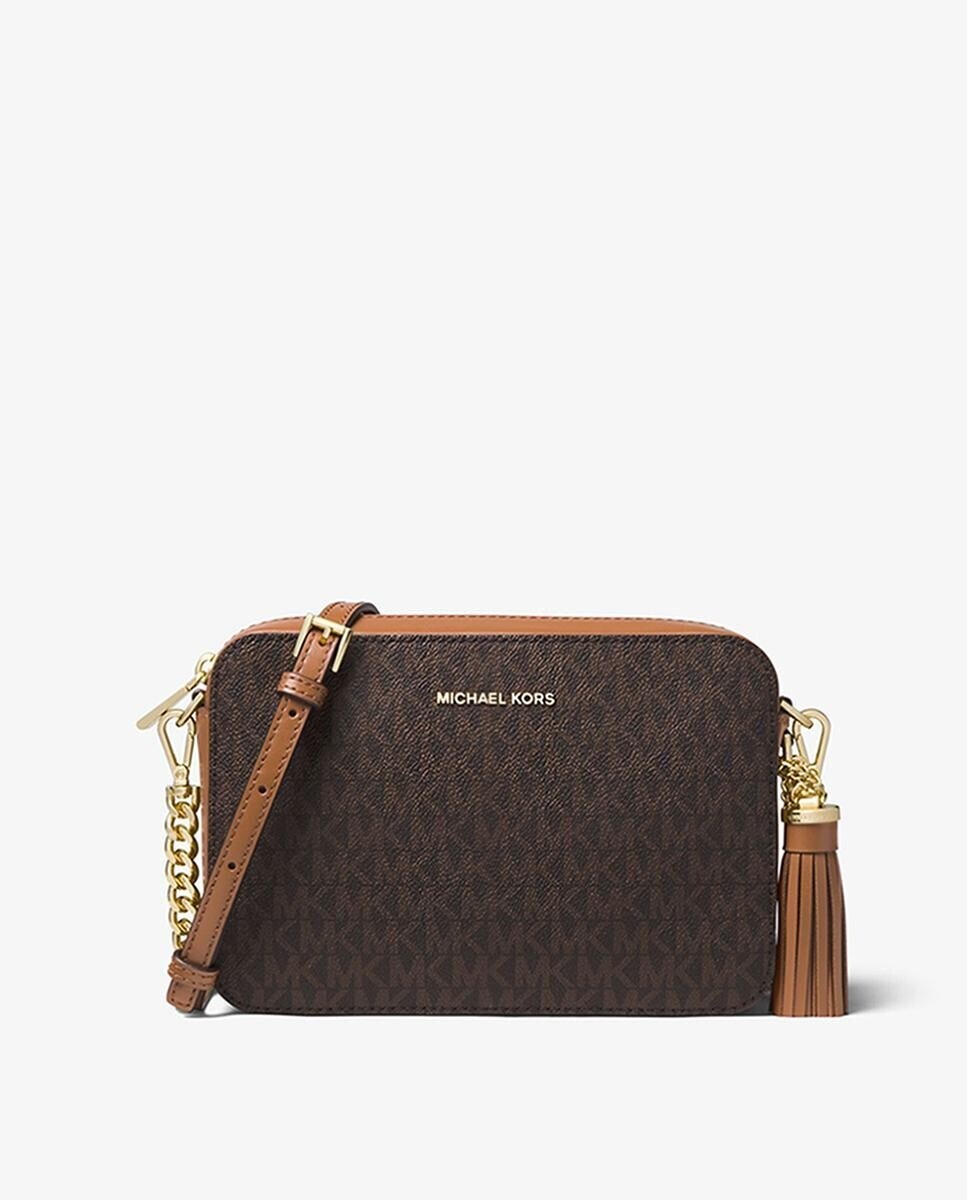 Женская кожаная сумка через плечо Ginny с логотипом Michael Michael Kors, коричневый
Женская кожаная сумка через плечо Ginny с логотипом Michael Michael Kors, коричневый