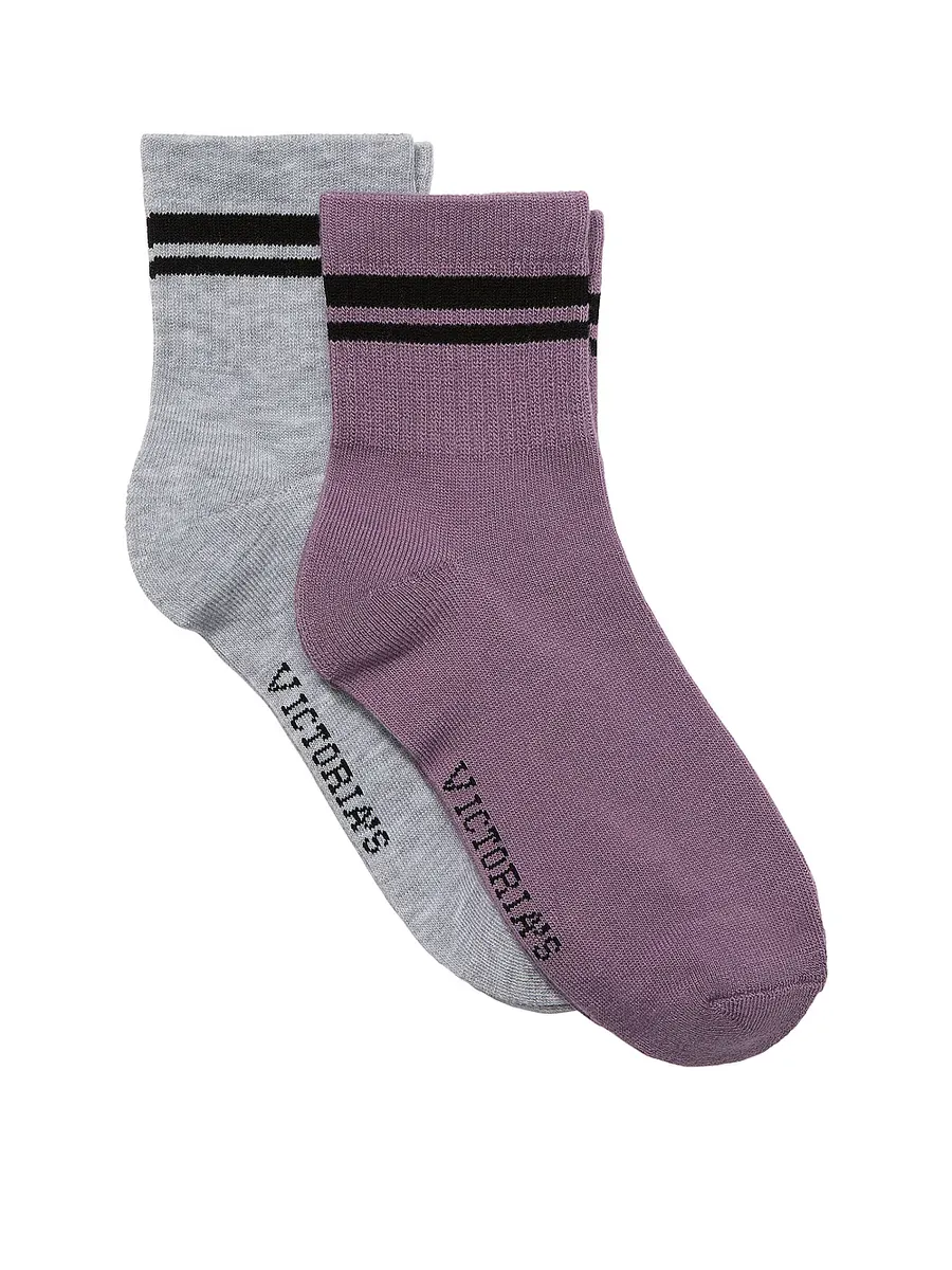 2 пары носков длиной в четверть Victoria'S Secret, цвет Dried Lavender and Heather Grey
2 пары носков длиной в четверть Victoria'S Secret, цвет Dried Lavender and Heather Grey