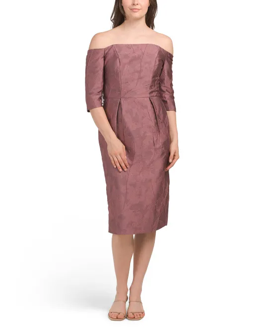 Жаккардовое платье миди Brinley с открытыми плечами и цветочным принтом Kay Unger, цвет Primrose
Жаккардовое платье миди Brinley с открытыми плечами и цветочным принтом Kay Unger, цвет Primrose