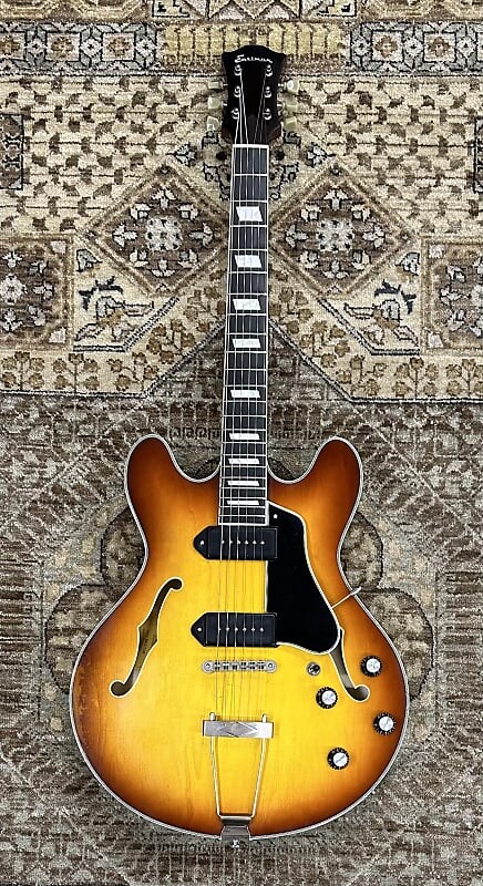 Электрогитара Eastman T64/V-T-GB Thinline Electric Antique Goldburst w/ Case, Setup #2685
Электрогитара Eastman T64/V-T-GB Thinline Electric Antique Goldburst w/ Case, Setup #2685