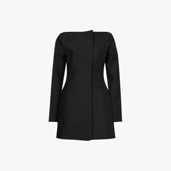 La robe spalla мини-платье с вырезом-лодочкой из шерстяной ткани Jacquemus, черный
La robe spalla мини-платье с вырезом-лодочкой из шерстяной ткани Jacquemus, черный