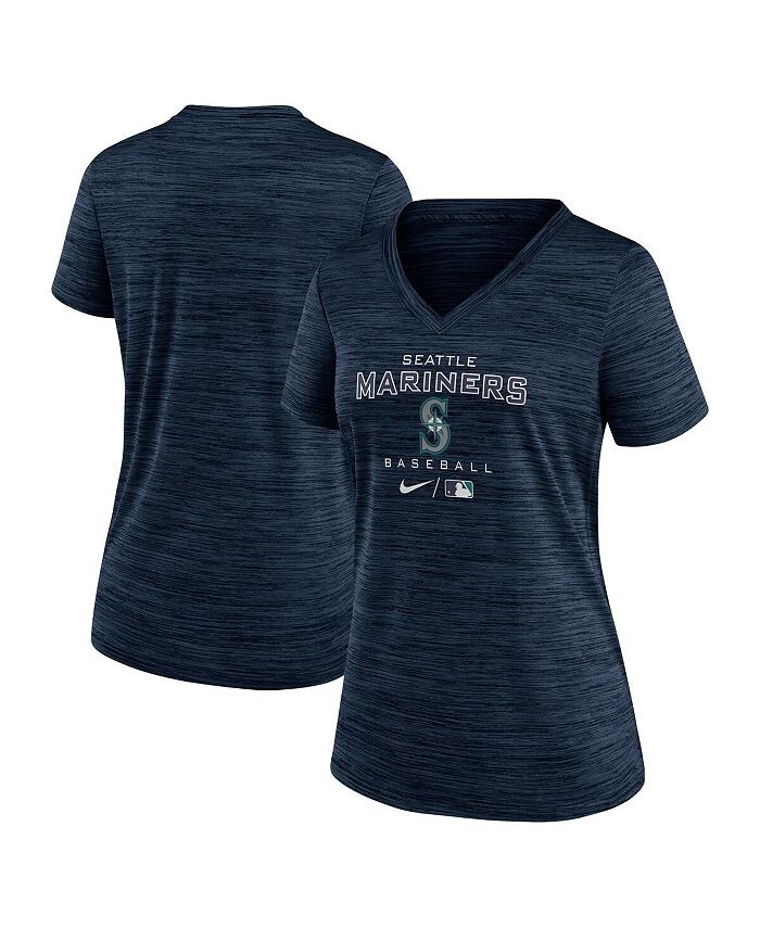 Женская темно-синяя футболка Seattle Mariners Authentic Collection Velocity Performance с v-образным вырезом Nike, синий
Женская темно-синяя футболка Seattle Mariners Authentic Collection Velocity Performance с v-образным вырезом Nike, синий